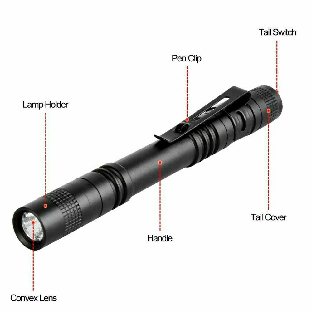 3500000LM Tactical Flashlight Small LED Torch Light Mini Super Bright Penlight