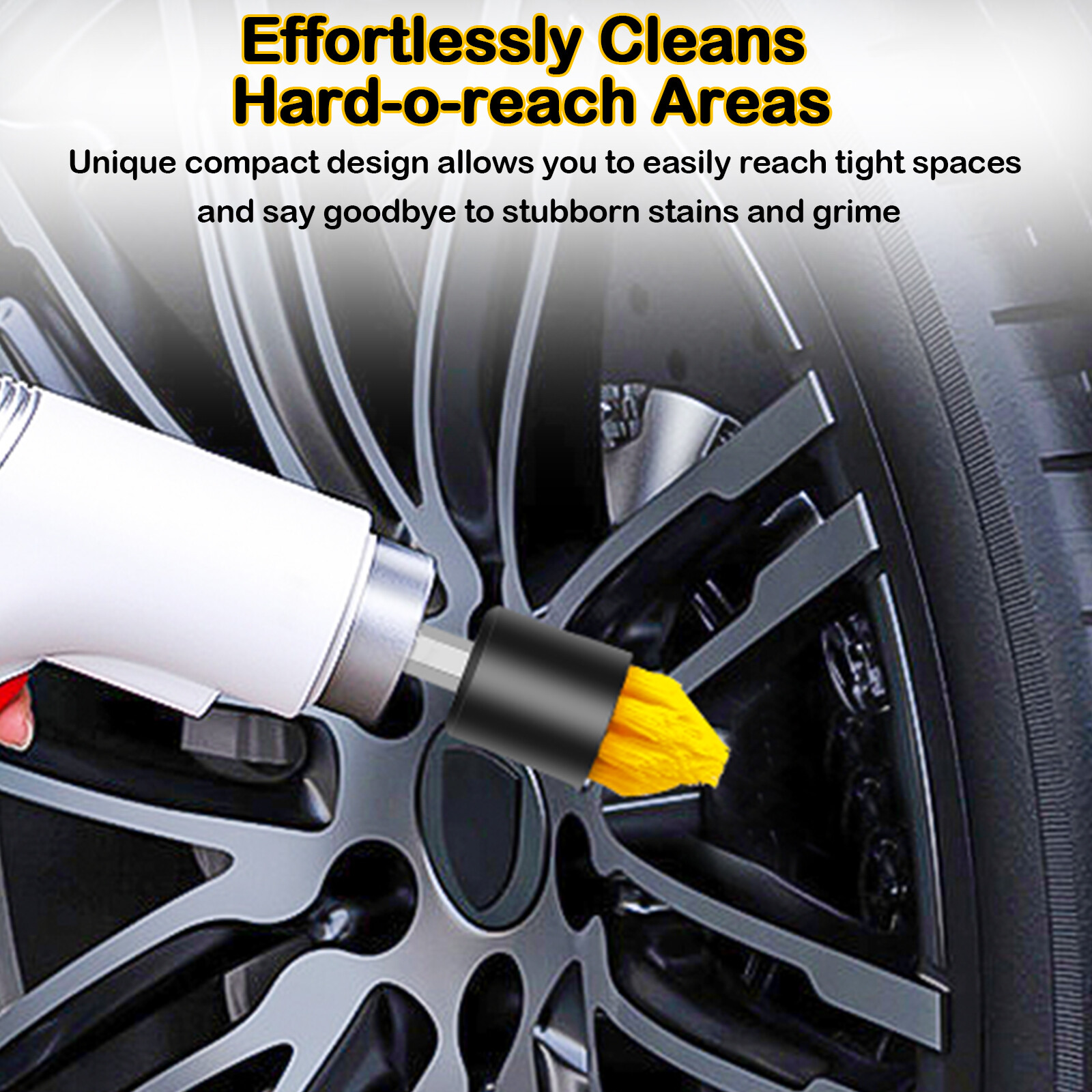 4X Drill Brush Set Power Scrubber Attachments Car Carpet Tile Grout Cleaning Kit