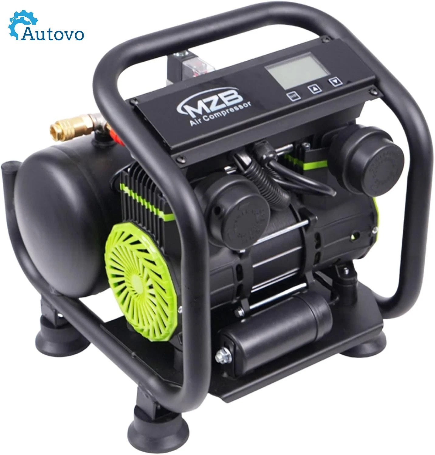 1.6 Gallon Ultra Quiet Air Compressor Portable with Wheels 70db/110V/1.2HP