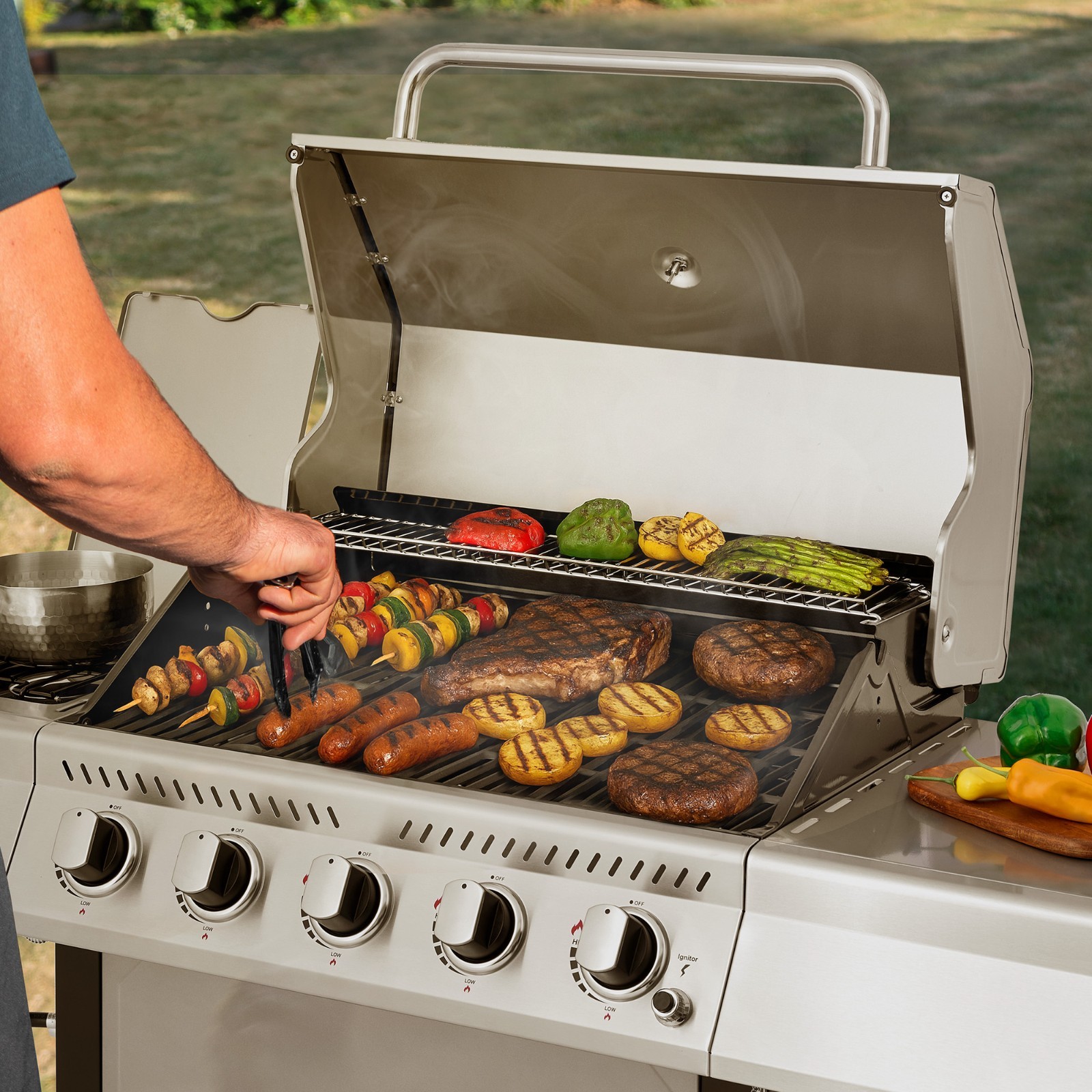 Royal Gourmet 5-Burner Propane Gas Grill Stainless Steel Outdoor Backyard Patio