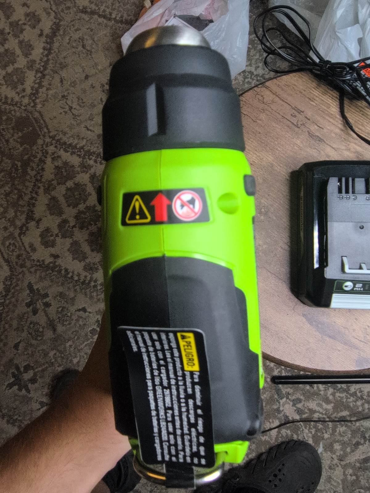 Greenworks 24V max 1000°F Cordless Heat Gun – Tool+Battery+Charger