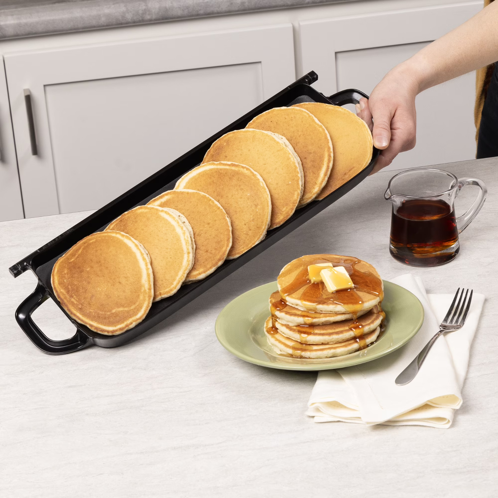 Presto Ceramic Electric Griddle/Warmer Plus, Black 07024, Dishwasher Safe Parts