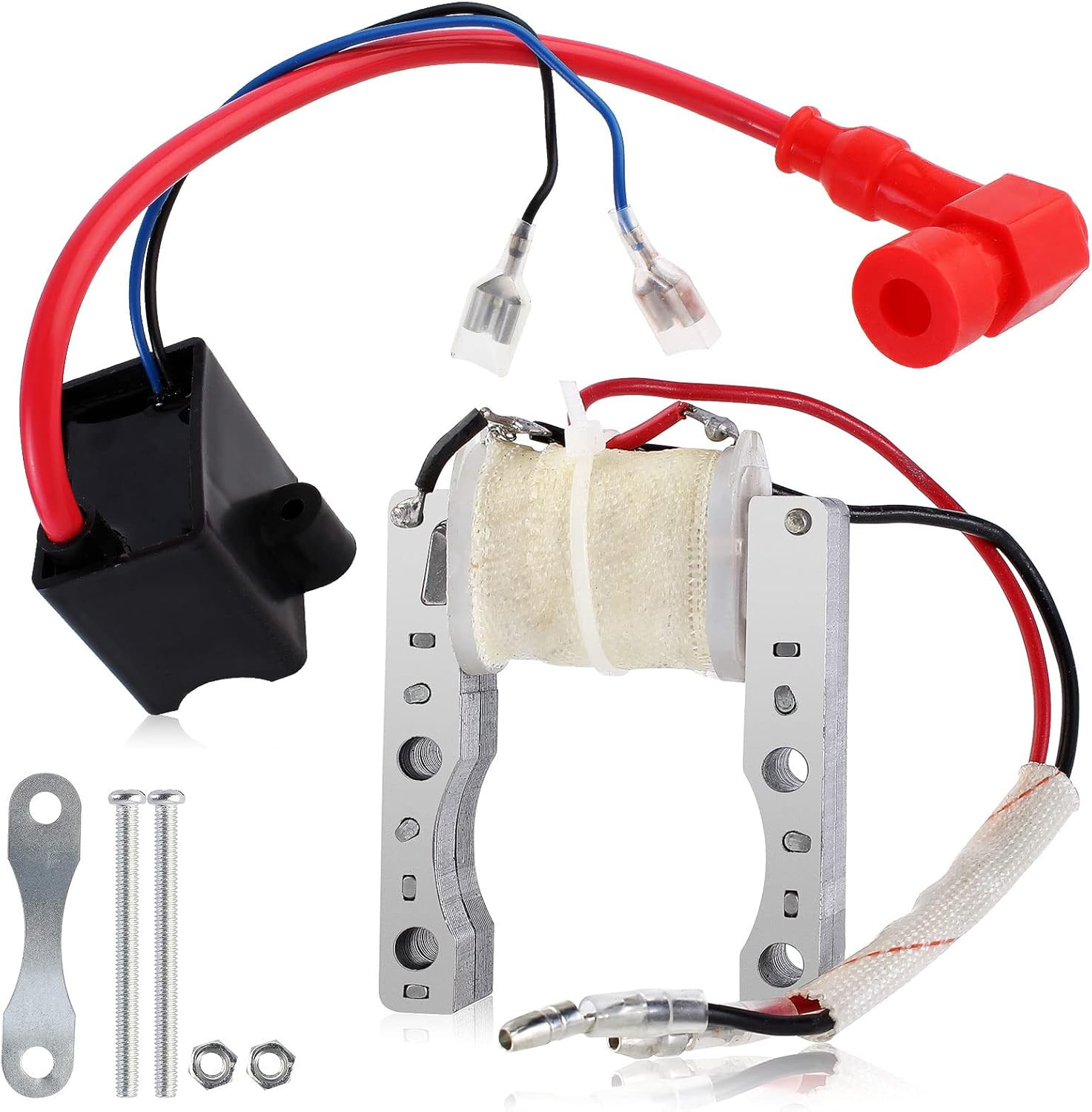 CDI Ignition Coil Magneto Coil for 49cc 50cc 60cc 66cc 70cc 80cc 2-stroke Engine