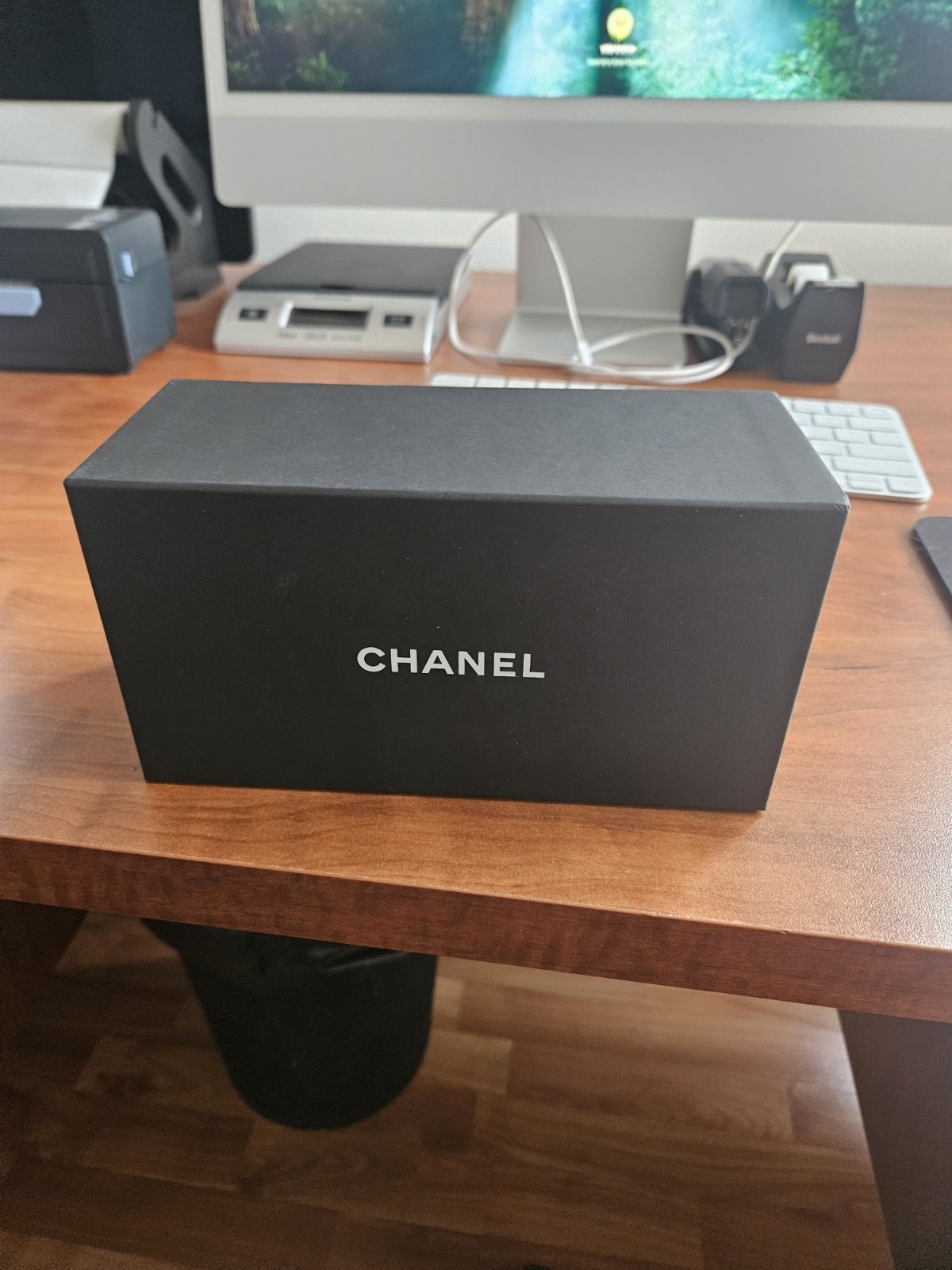 Chanel Empty Box Black Rectangular Authentic 7.5 X 4 X 3.5