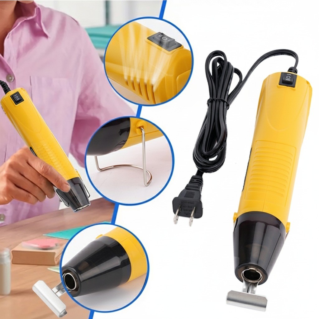 Mini Hot Air Gun for DIY Crafts Portable Heat Air Gun Tool for Embossing Shrink