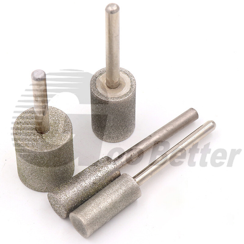 6mm-25mm Cylindrical Diamond Burr Grinding Drill Bits For Rotary Tool 6mm Shank