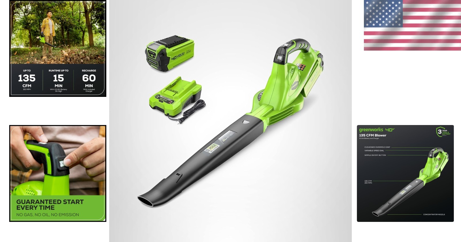 Handheld Leaf Blower 150 MPH Variable Speed Lightweight for Yard Cleanup