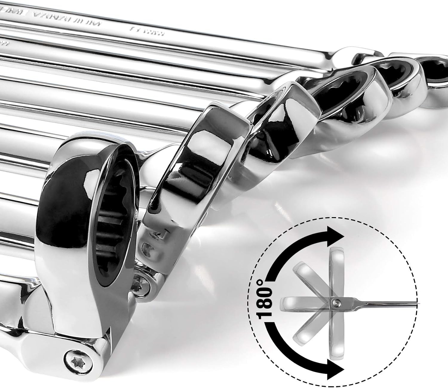 12-Point Box End Flex-Head Wrench – Extra Long at 41cm, Ideal for Mechanics