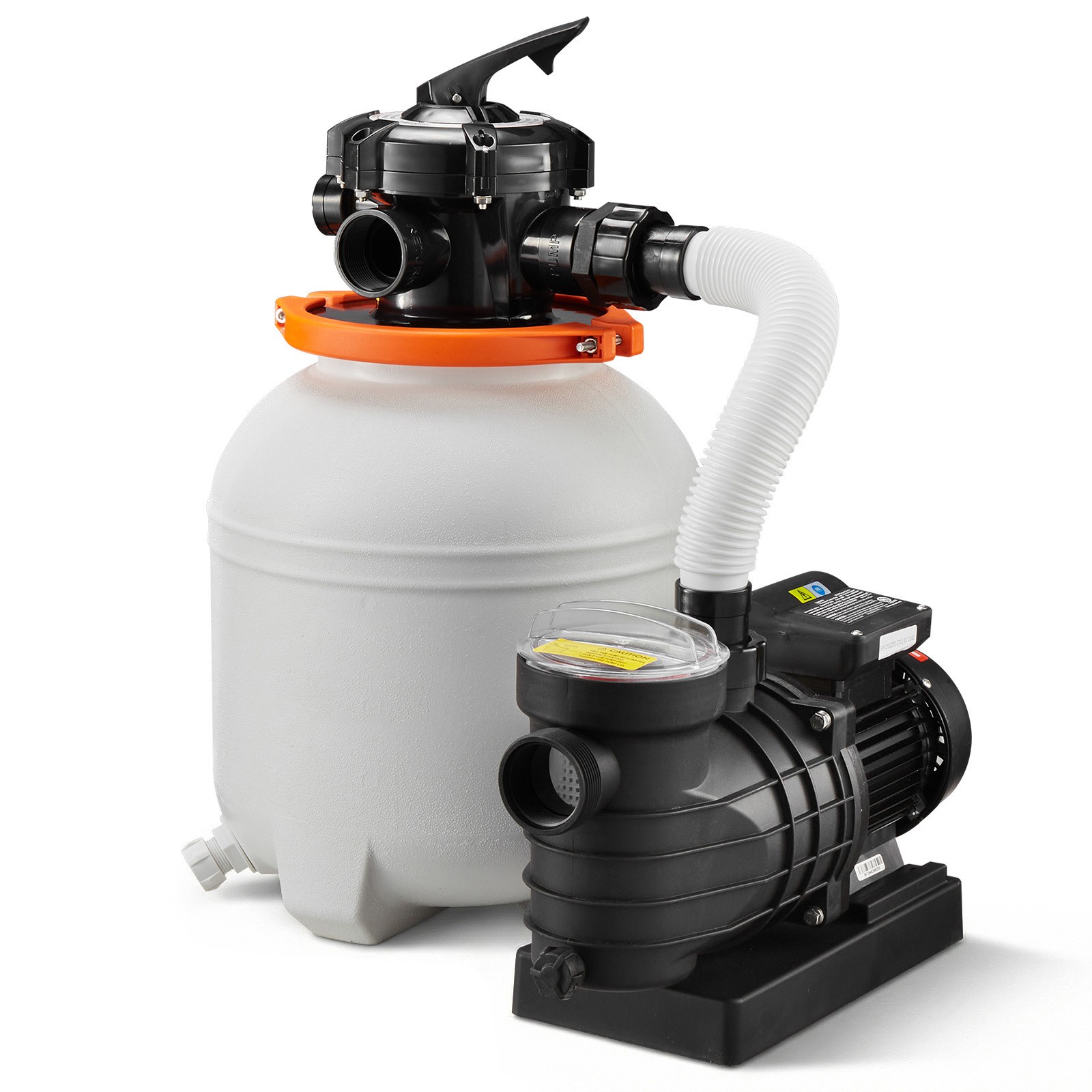 Uimoso 13″ Sand Filter Pump for Above-Ground Pools, 3500 GPH, 0.75HP with Timer