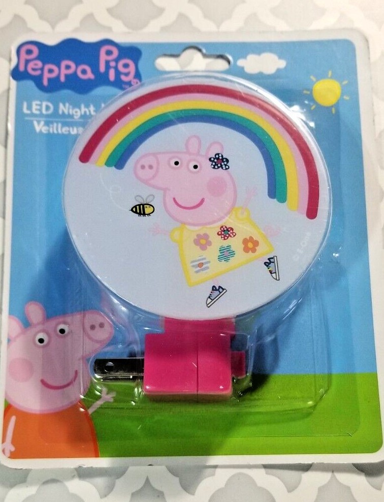 Peppa Pig Night Light LED Any Room Fun Peppa Lovers Any Age Plug-In New