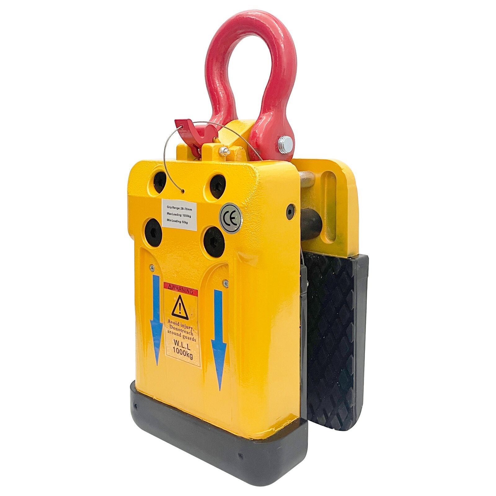 28-70mm Marble Stone Slab Lifting Clamp Granite Stone Hanging Clamp 1000KG
