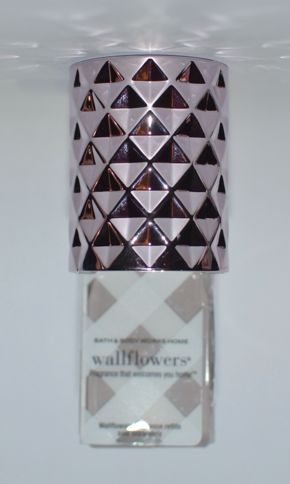BATH & BODY WORKS PINK SHINY MAUVE DIAMOND WALLFLOWER FRAGRANCE PLUG IN HOLDER