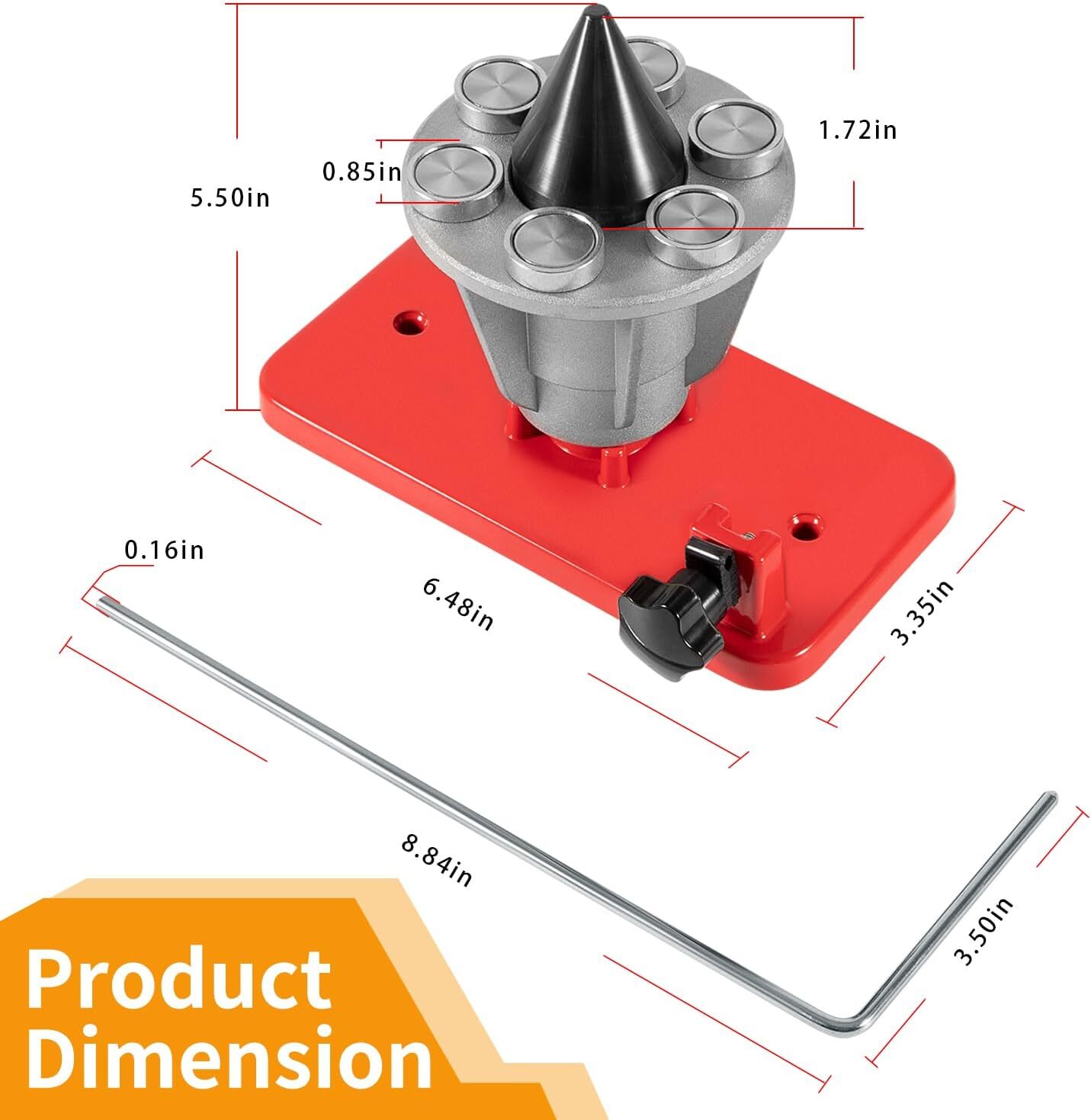 42-047 Magnetic Wall Mount Lawn Mower Blade Balancer Replace Oregon 42-047