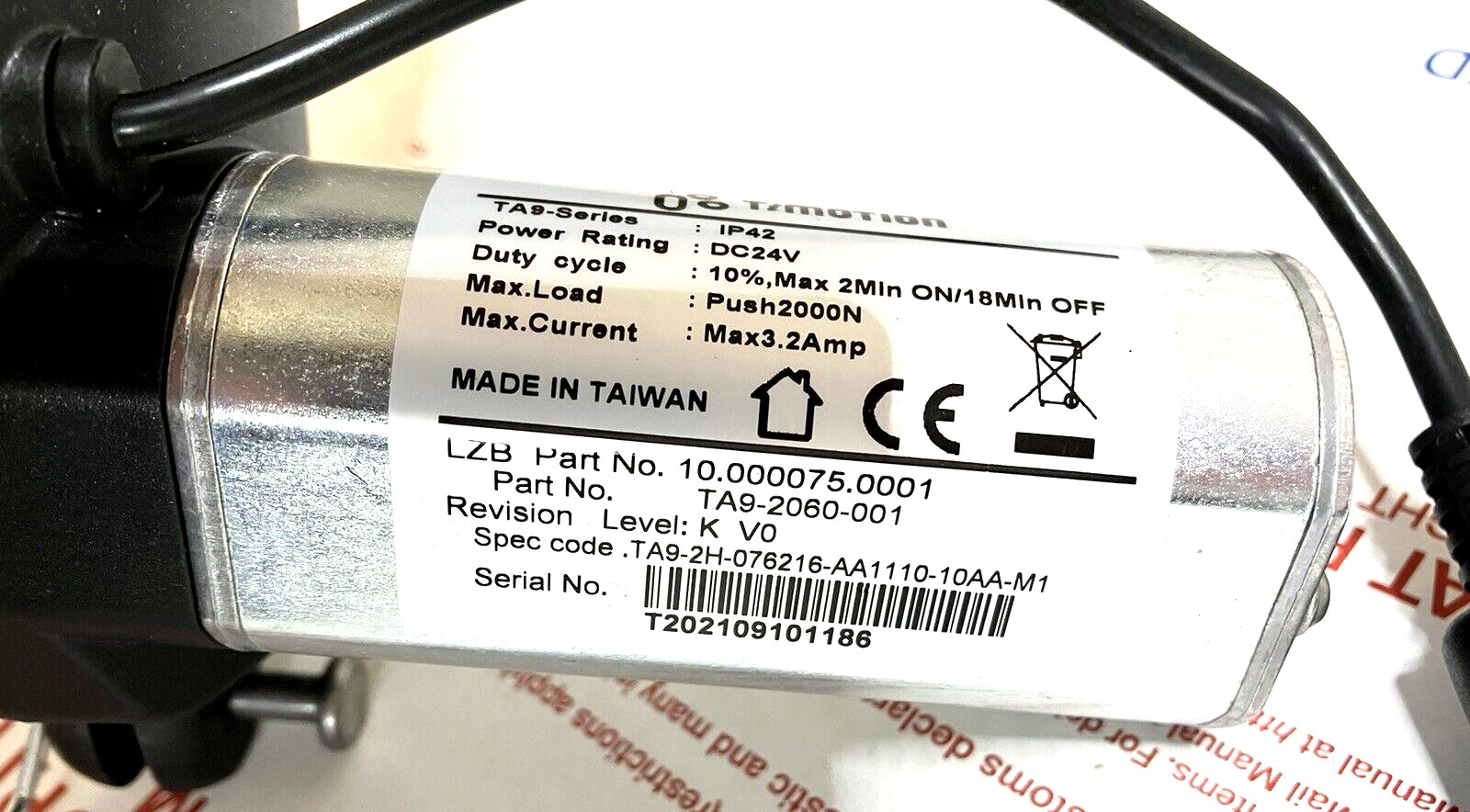 Lazy La z Boy motor actuator TiMotion TA9 2060 001 10.000075.0001 FREE SHIPPING!