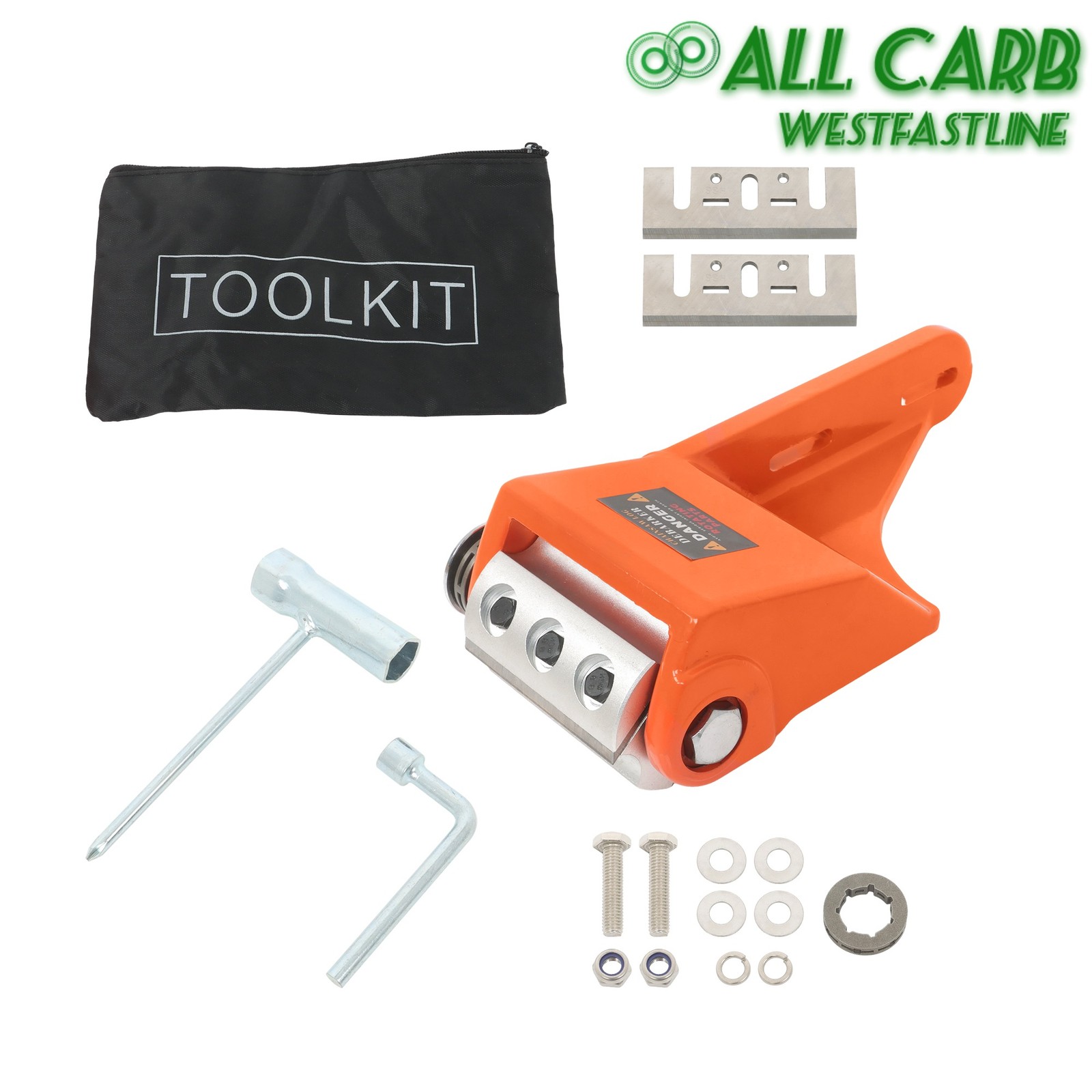 Log Peeler Log Debarking Tool Chainsaw Debarker 10in Orange w/2Replace Cartridge