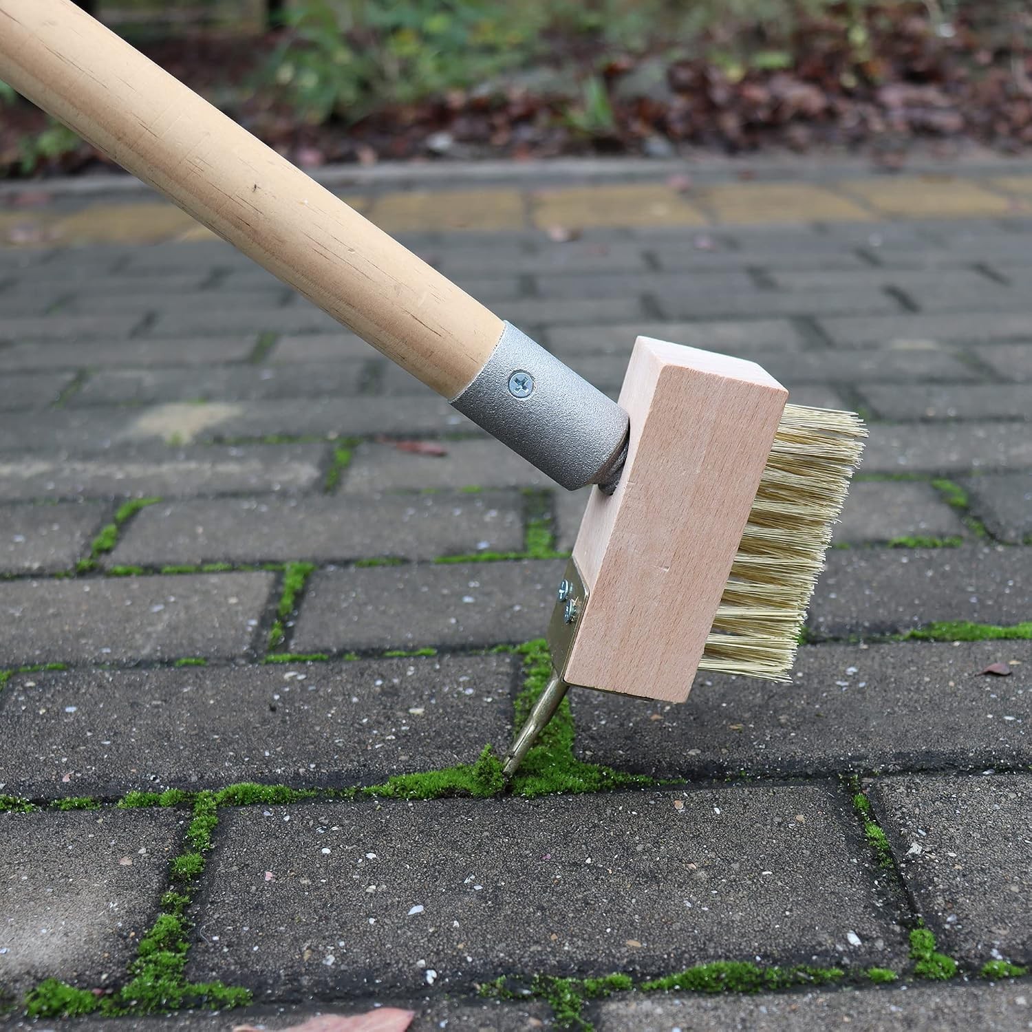 Moss & Weed Remover Wired Grout Cleaner Brush Great for Cleaning Decks Pavers