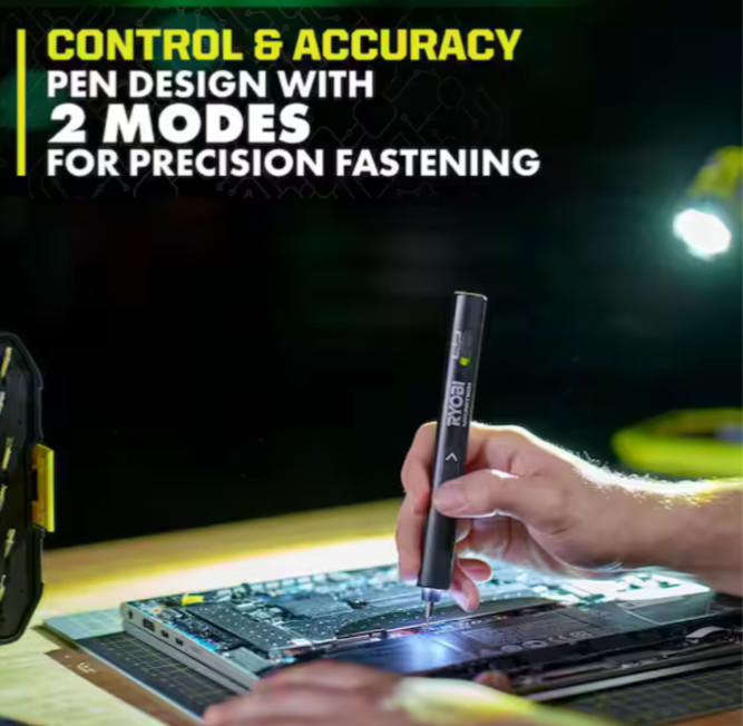 RYOBI MICROTECH Electric Precision Screwdriver Kit FVF02K – * NEW & SEALED *