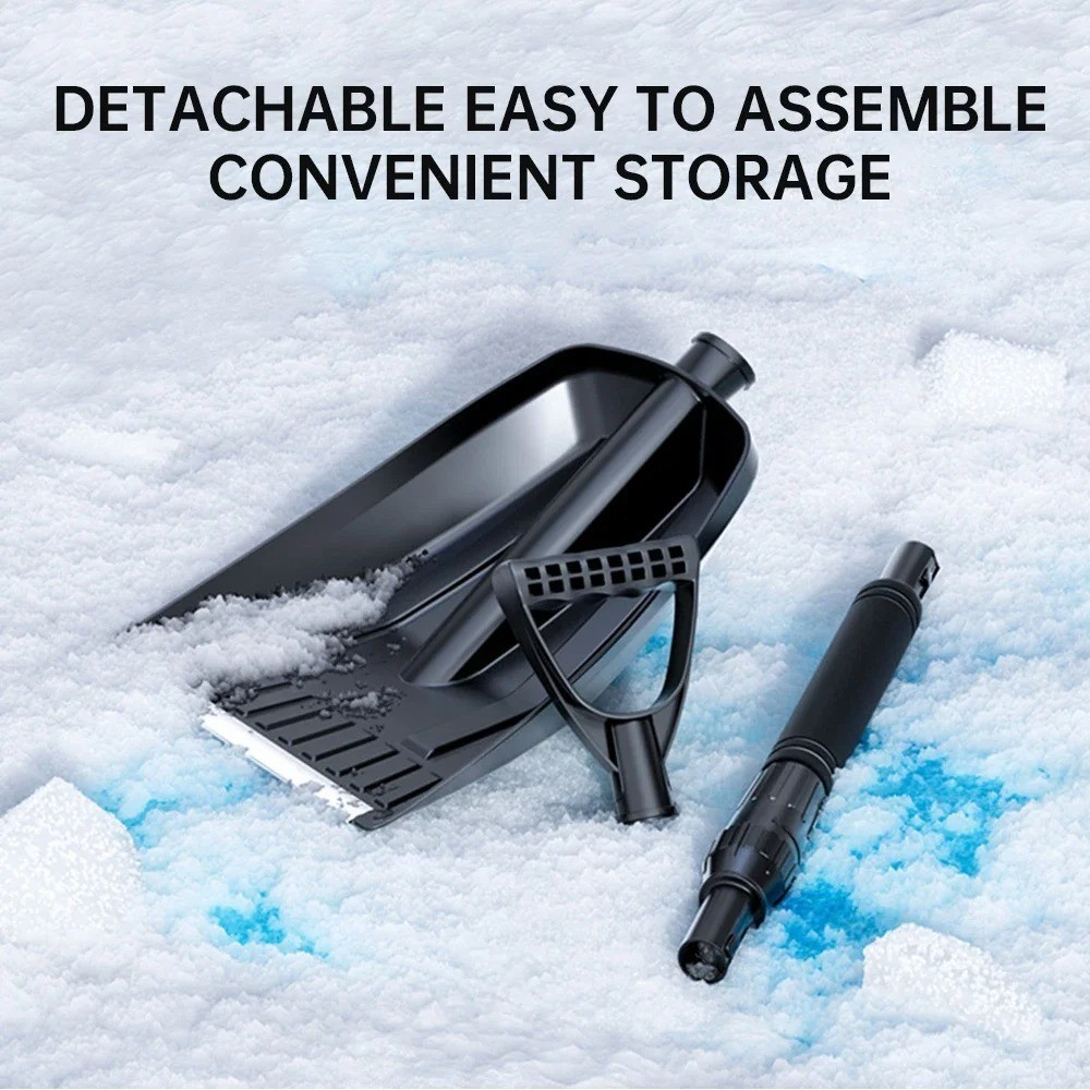 Portable Snow Shovel Removable Thickened Snow Removing Shovel Non-slip Non-freez