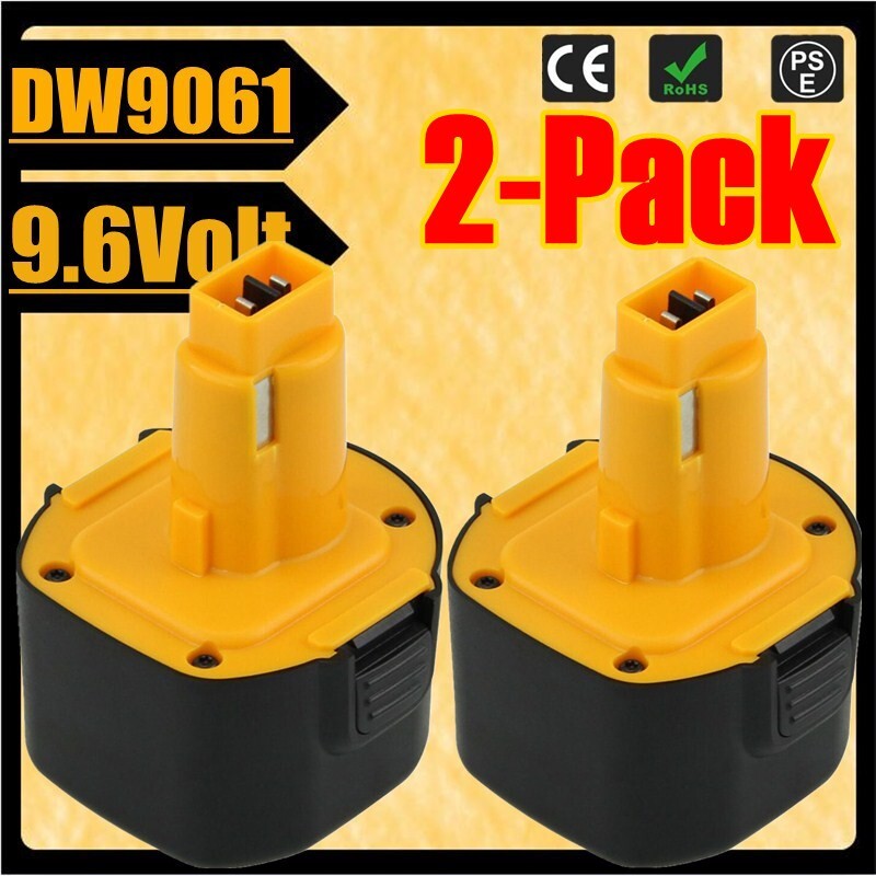 2Pack For DeWalt 9.6V 3.6Ah Battery DW9061 DE9036 DE9061 DE9062 DW926/Charger
