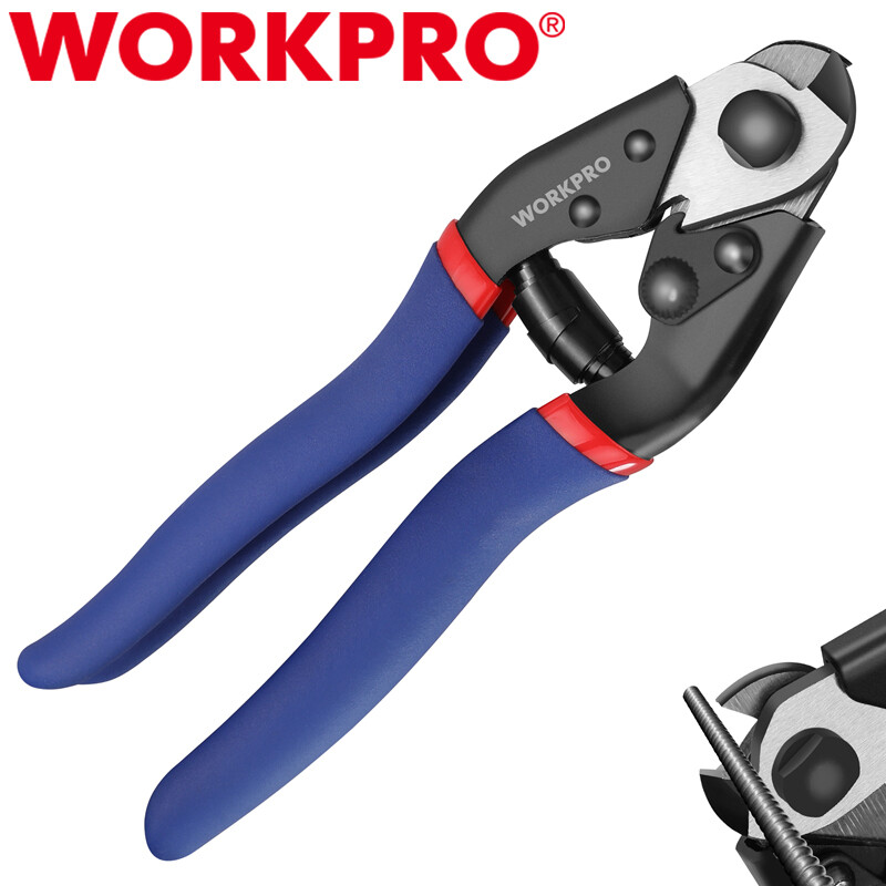 WORKPRO 7.5″ Cable Cutter Heavy Duty Wire Rope Cutter Chrome Vanadium Steel Jaws