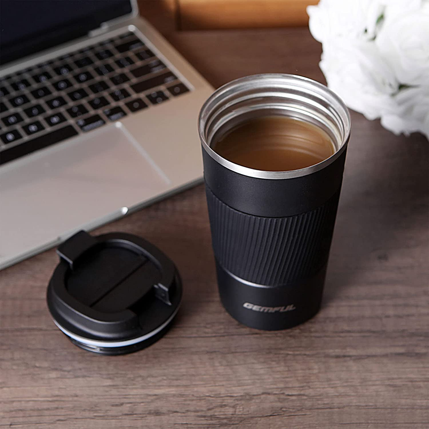 Travel Coffee Mug Insulated To Go Coffee Mug Tumbler with Lid Portable Stainless