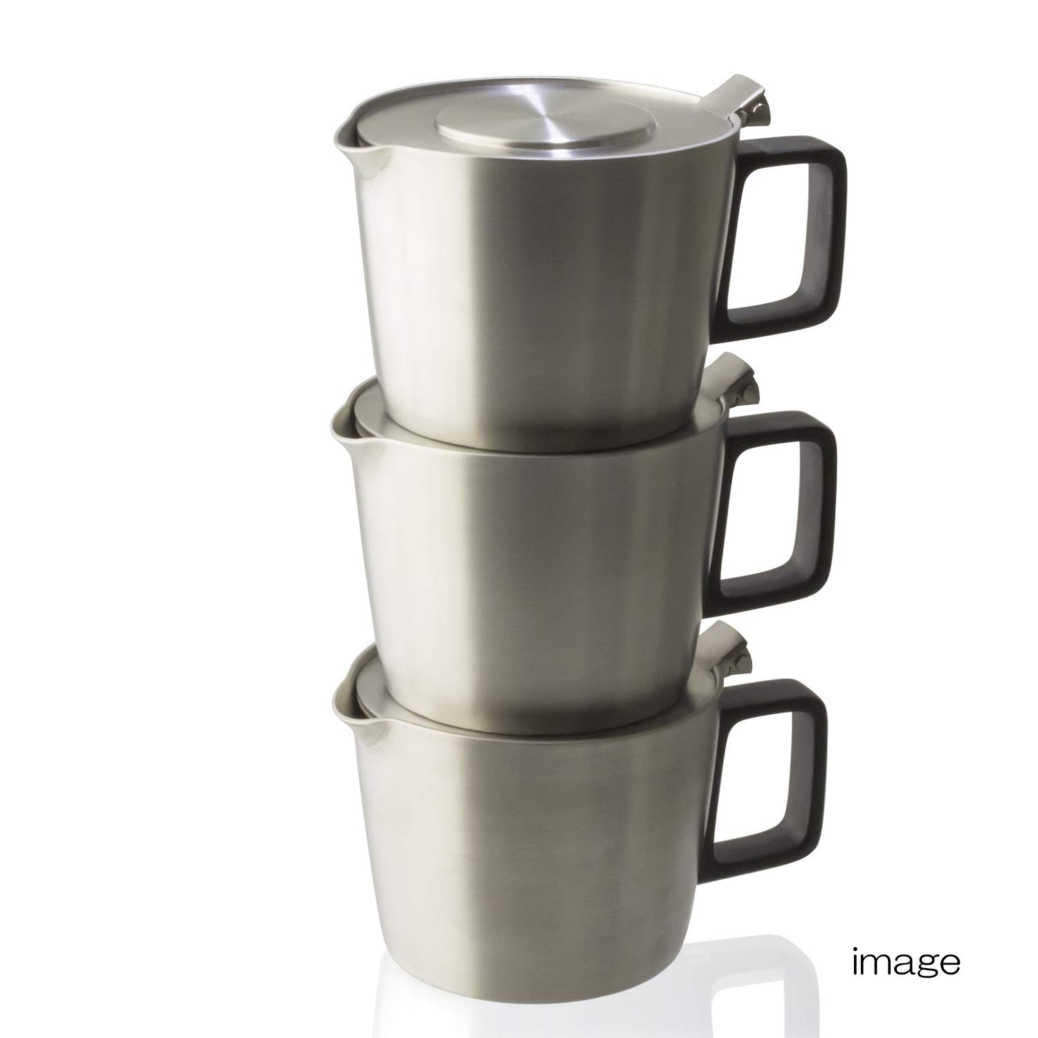 Forlife Hospitality Teapot Built In Strainer 14 Oz Stainless Steel