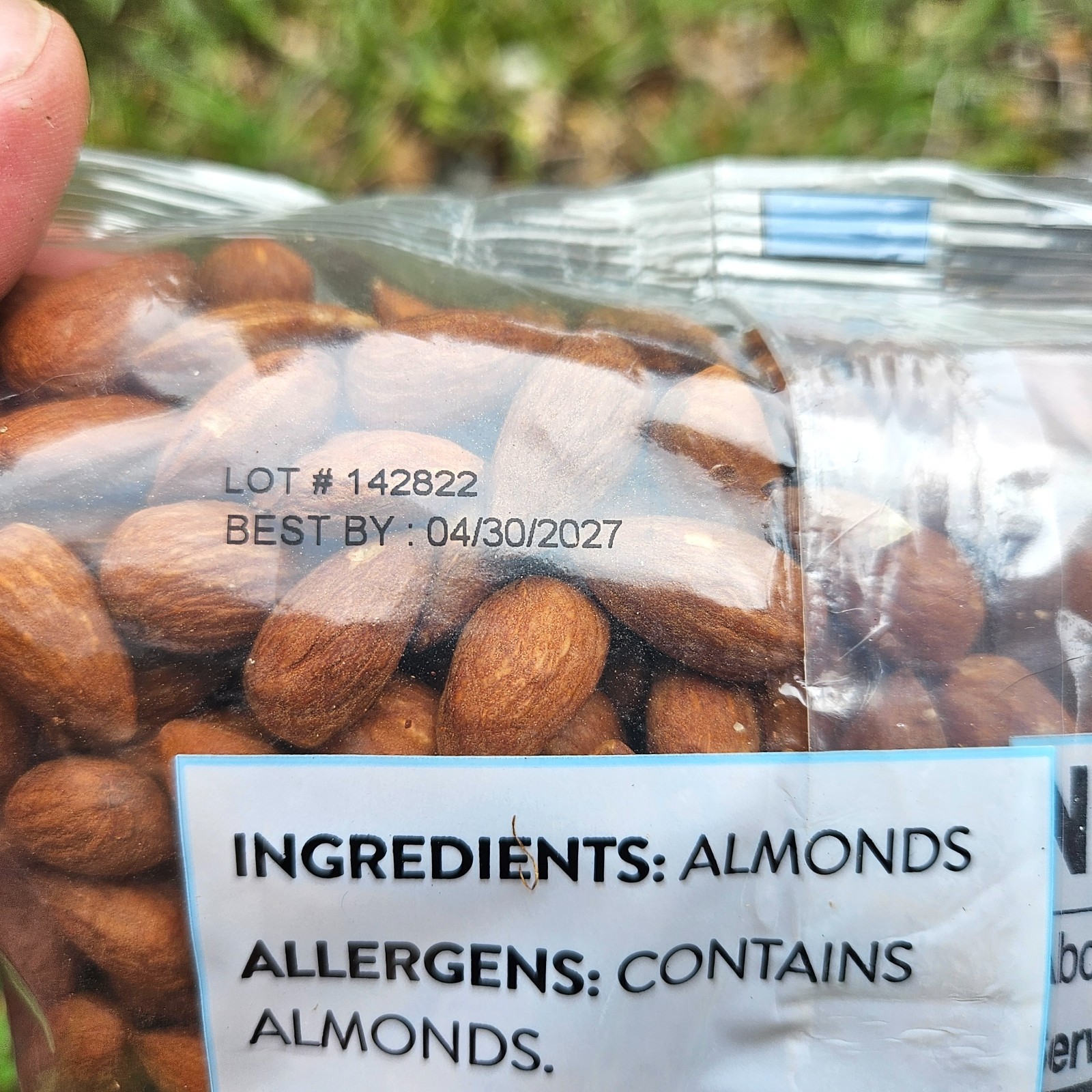 TOTAL 3 BAGS – Whole Shelled ALMONDS Nuts Pearl Crop – Total 6 LB Pounds – 04/27
