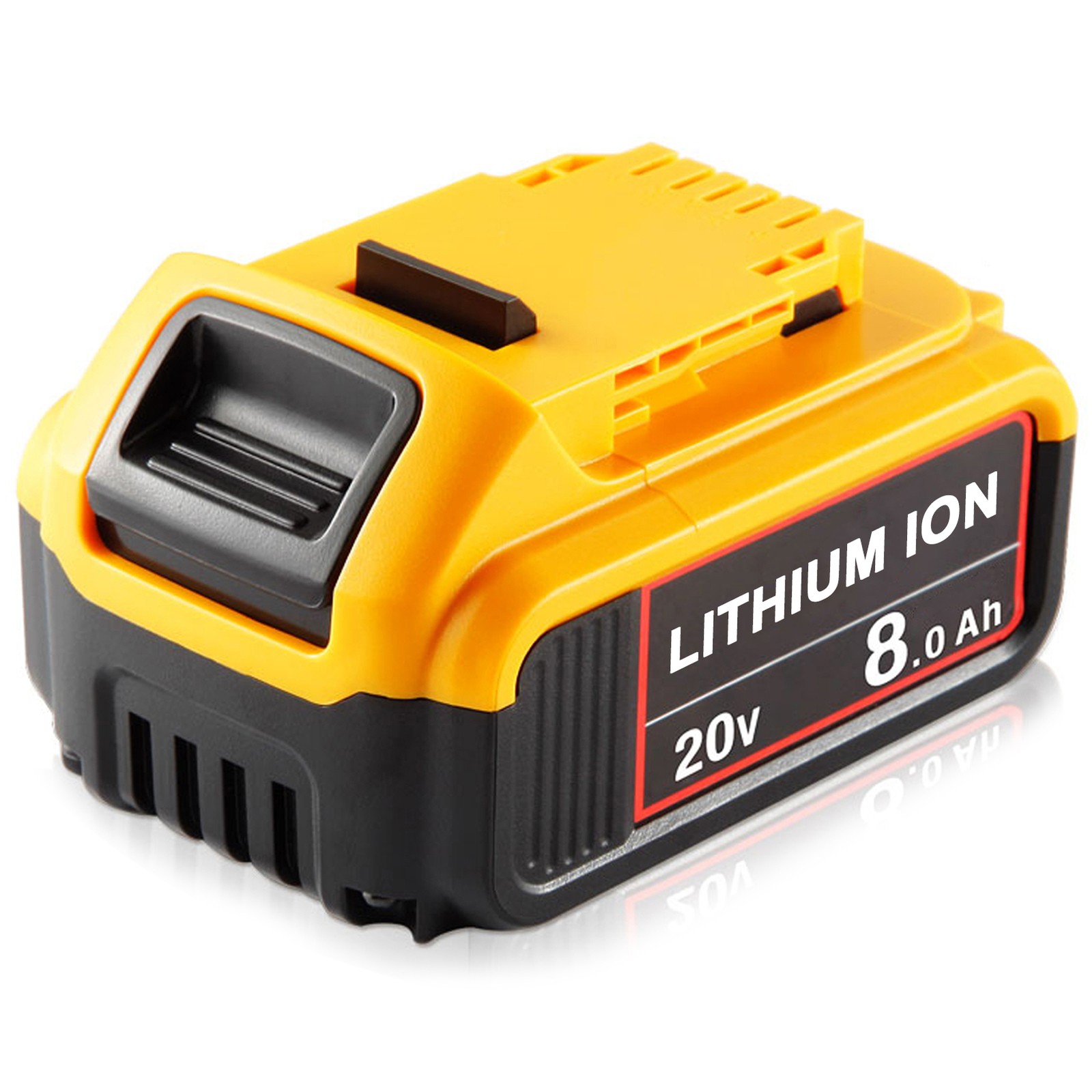 Pack For DeWalt DCB206-2 DCB205-2 20V 20 Volt Max XR 8.0AH Lithium Ion Battery