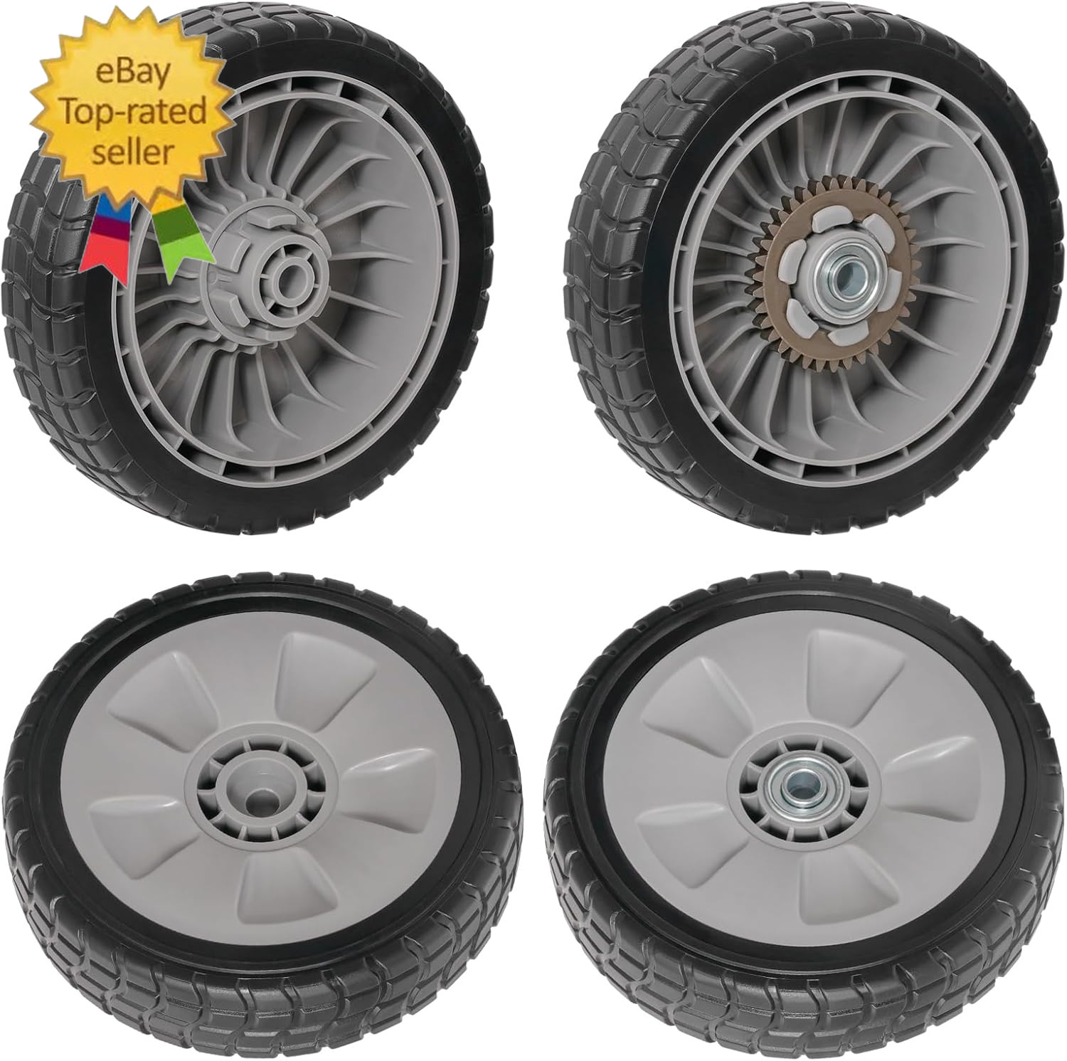 4 Pcs 8″ Lawn Mower Wheels Compatible with Honda HRR216 HRS216 HRT216 Lawn Mower