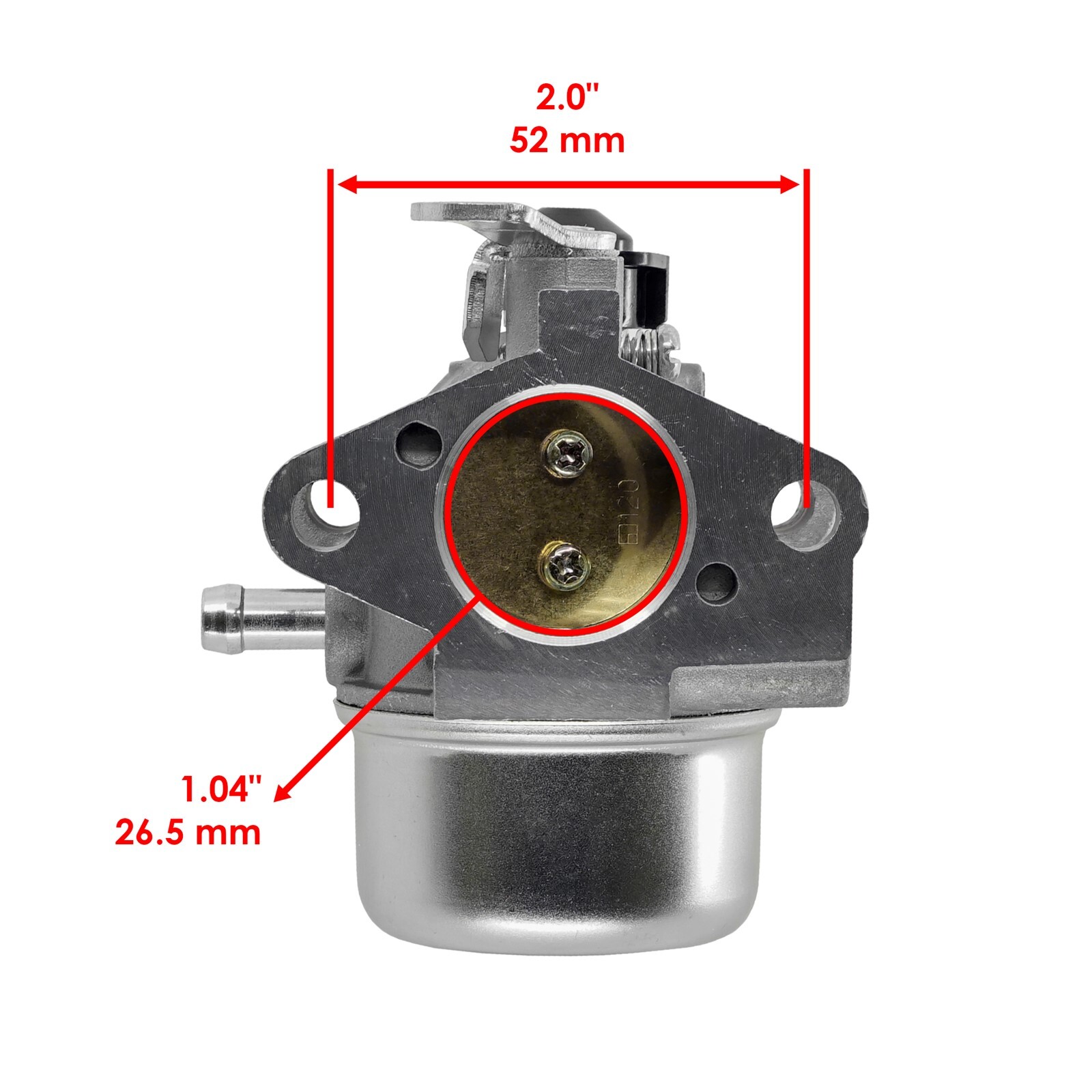 Caltric Carburetor for John Deere LT133 LT150 LT155 LTR155 GS30 26mm Bore
