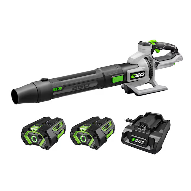 EGO POWER+ 56-volt 880-CFM 200-MPH Battery Handheld Leaf Blower 4 Ah Battery Inc