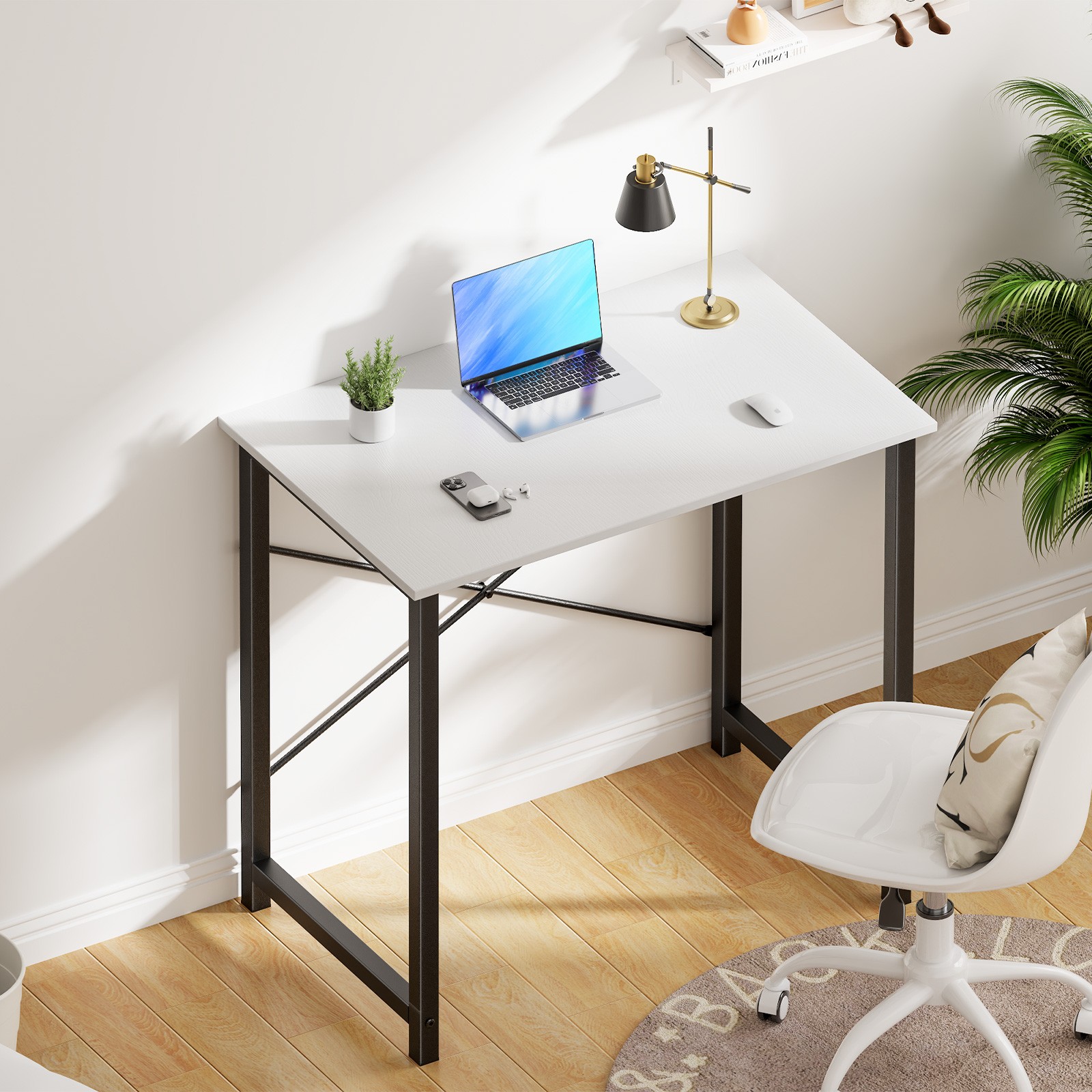 32″-63″ Simple Home Office Computer Desk Writing Work Study Table Storage Bag