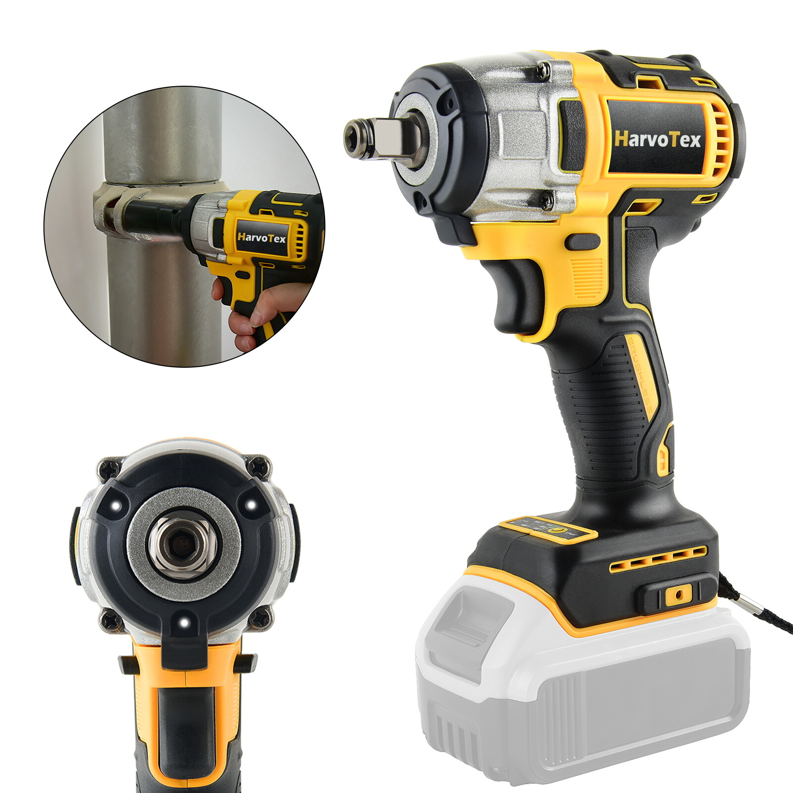 For Dewalt 20V Battery Cordless Impact Wrench 1/2″ Brushless Bare Tool Only