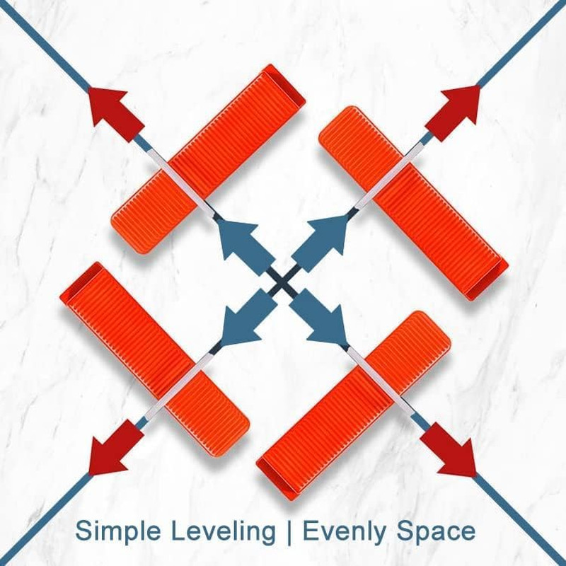 Tile Leveling System Clips 1/16″ Tile Leveler Clips 1.5Mm 2000 Pcs DIY Tile Leve