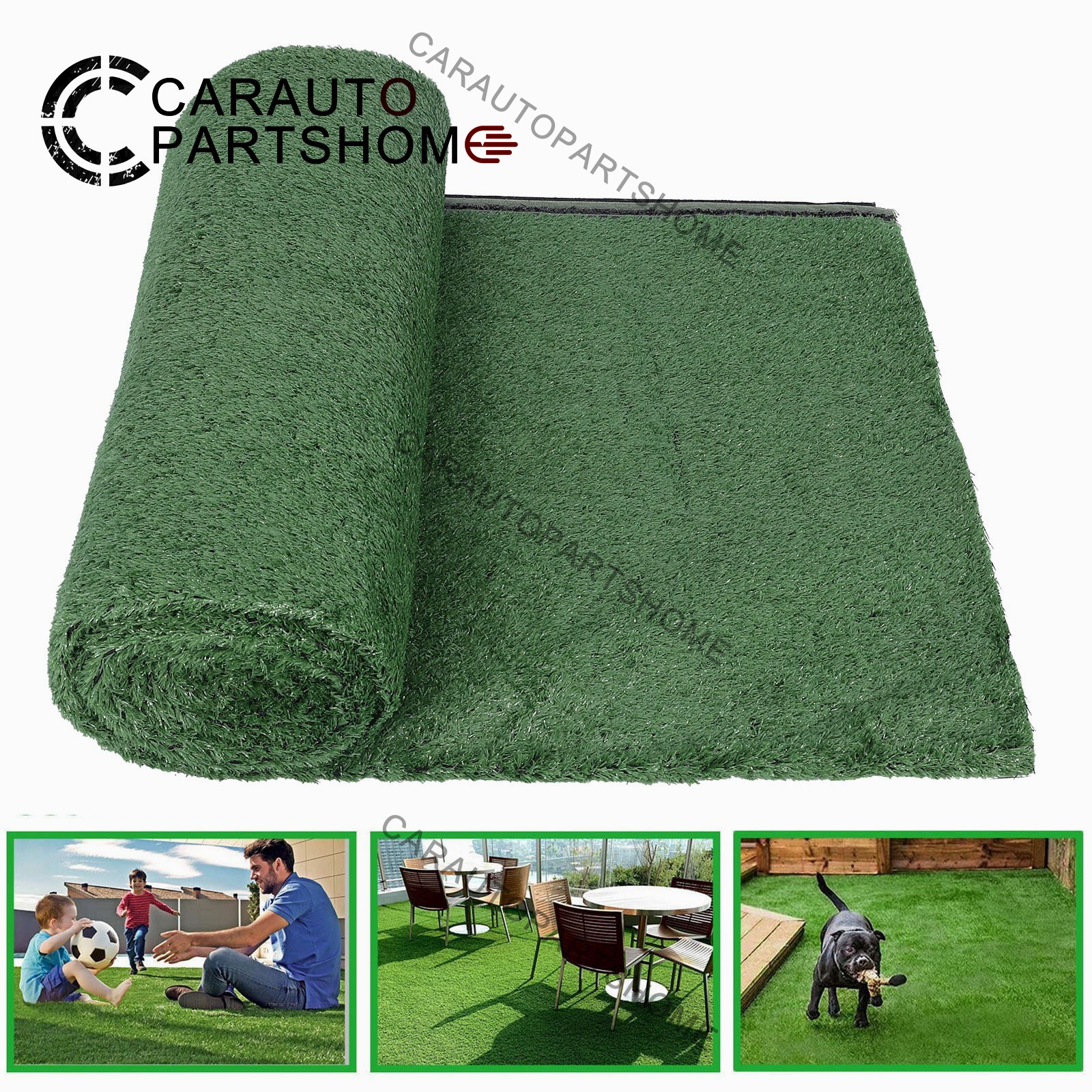 6ft x 20ft Green Artificial Grass Rug Grass Carpet Rug Synthetic Turf Thick Lawn