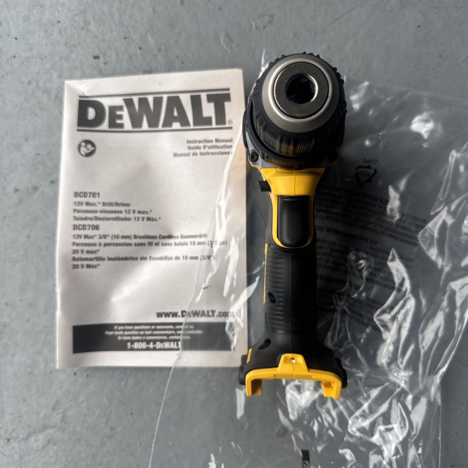 DEWALT DCD701 XTREME 12-VOLT 12V CORDLESS BRUSHLESS 3/8″ DRILL DRIVER – NEW!
