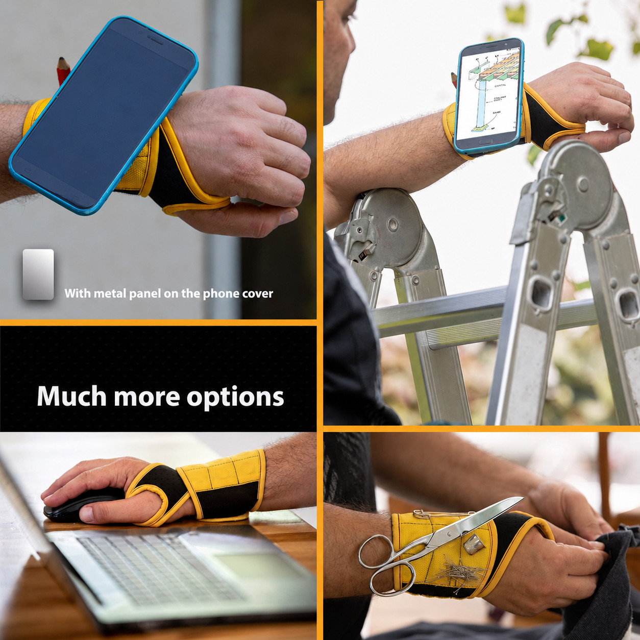 Magnetic Wristband Strong Magnets For Holding Wrench Screw Nail Bit DIY Handyman