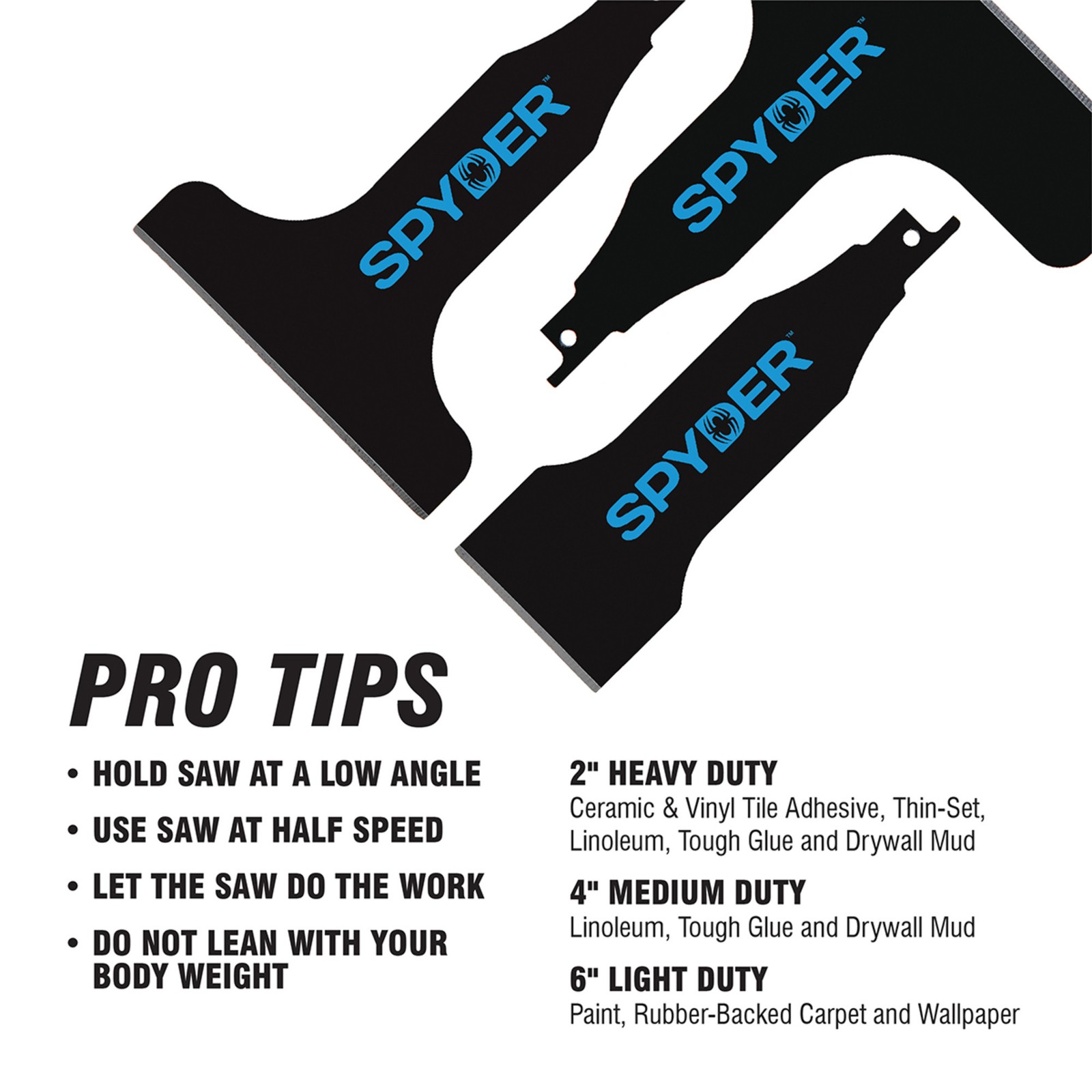2 in Scraper Blade Attachment for Reciprocating Saws Spyder 00138