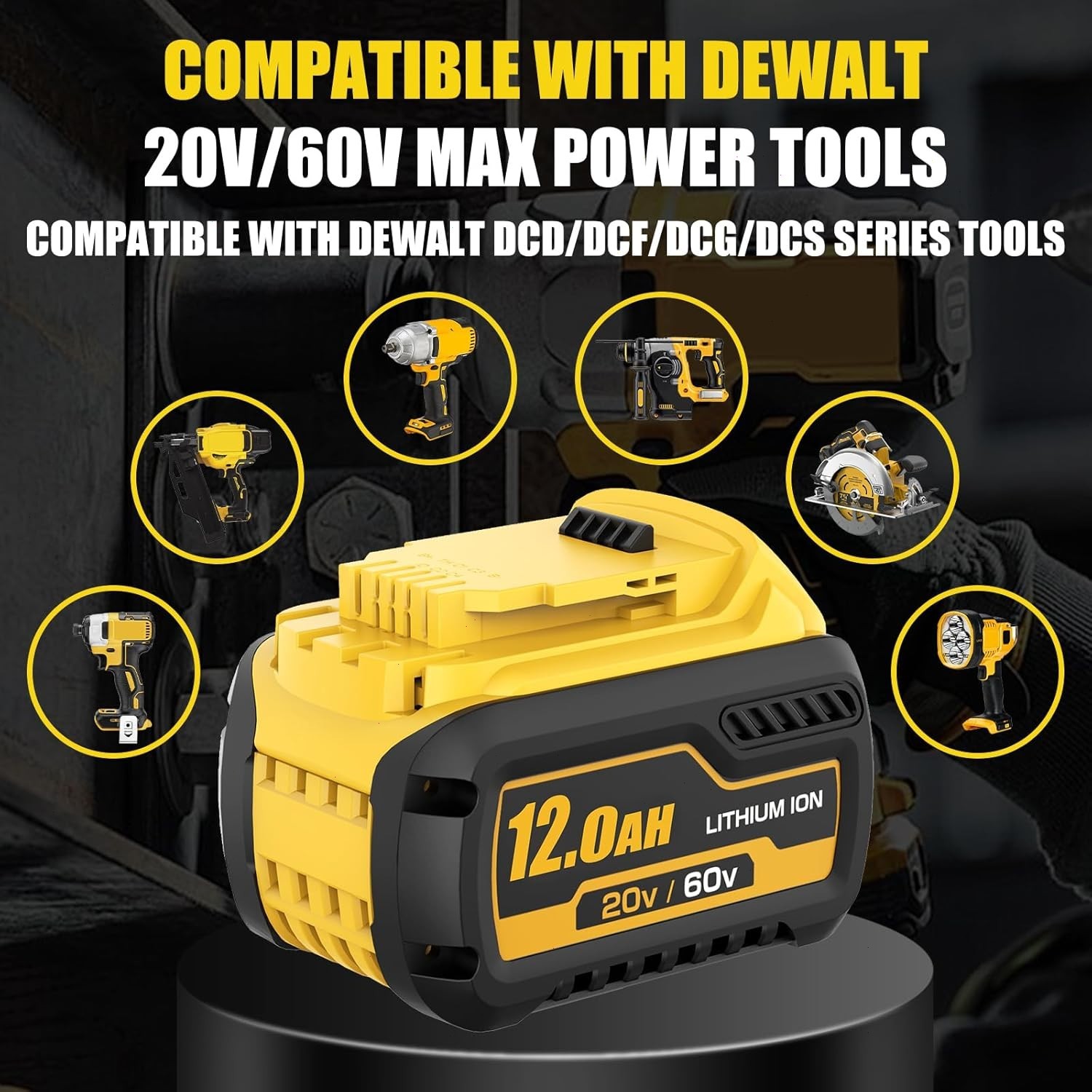2/4Pack For DEWALT FLEXVOLT 20V/60V MAX 12.0Ah Lithium Battery DCB609-2 DCB612
