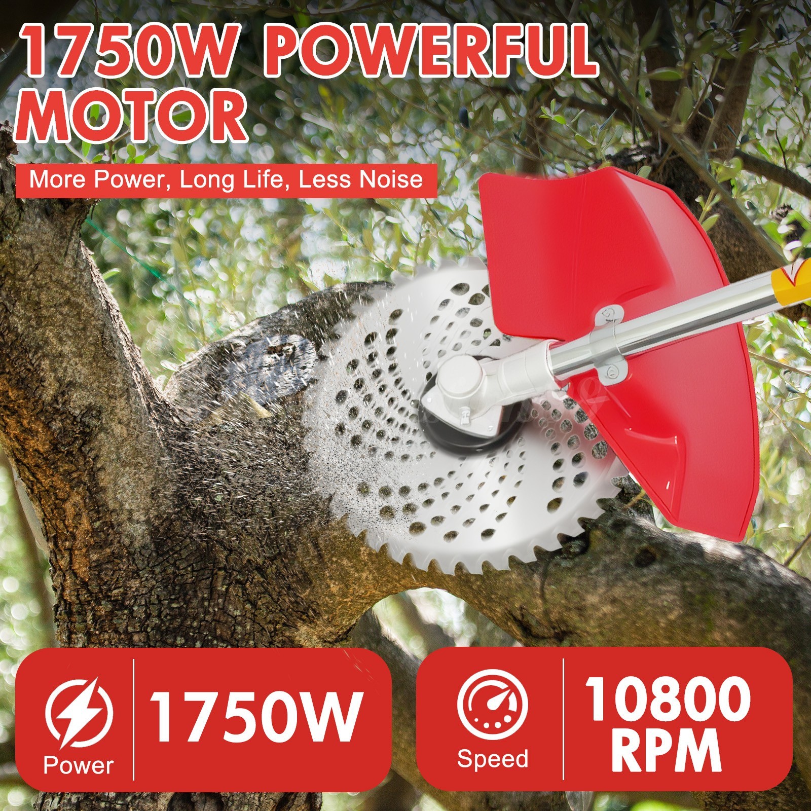 58CC 4-in-1 2-Stroke Grass String Trimmer Lawn Mower Gas Trimmer Weed Eater US