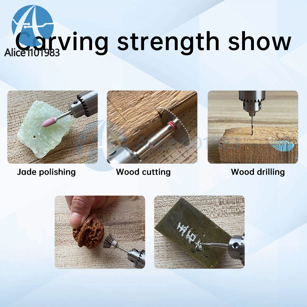 12000rpm Stepless Speed-adjustable Mini Electric Grinder Polishing Engraving Set