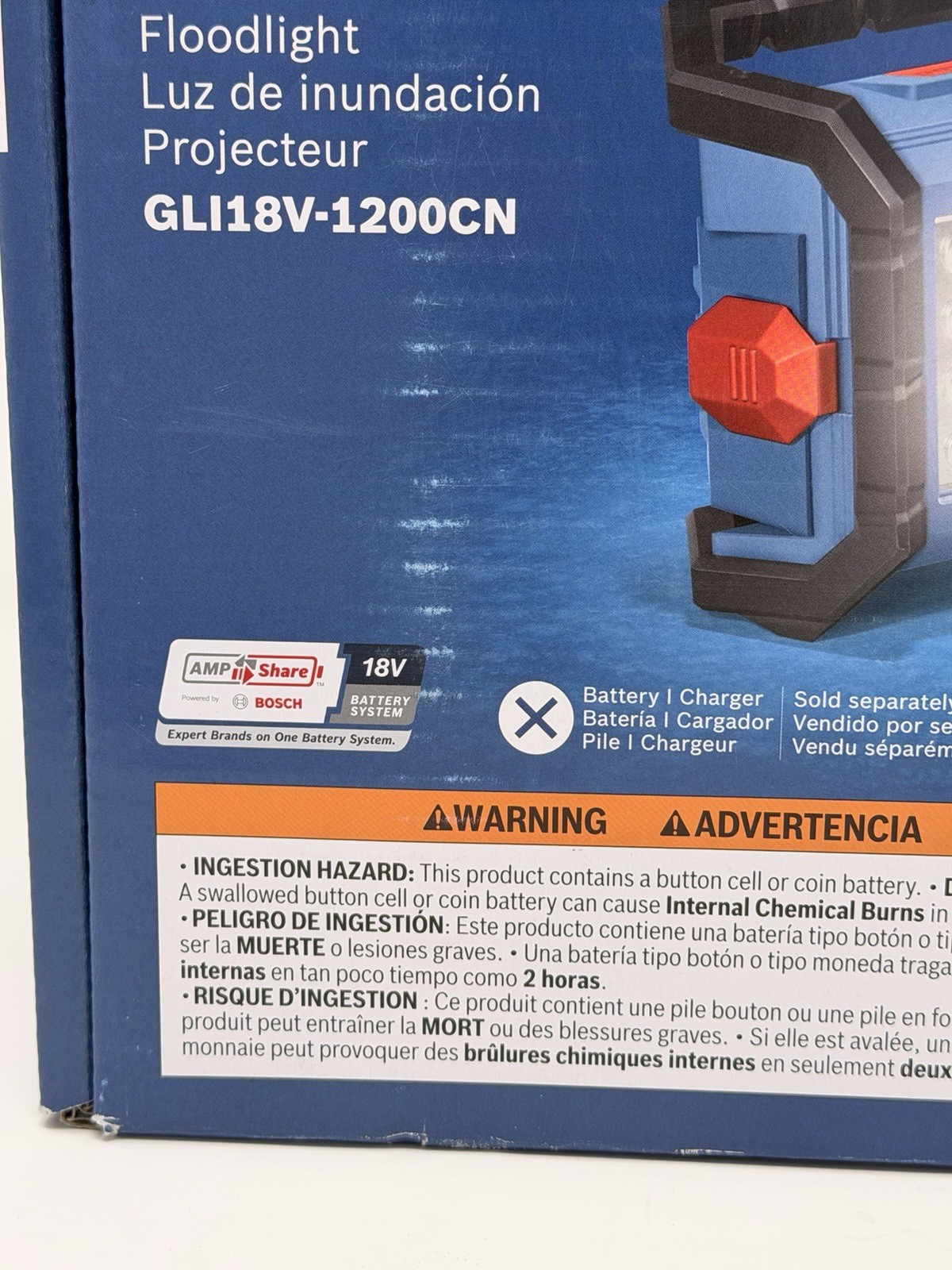 Bosch 18-volt Lithium Ion Cordless 1200-Lumen LED Rechargeable Flashlight