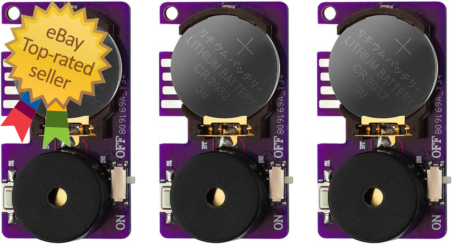 3Pcs Prank Device, Cricket Noise Maker Prank Beeping for Several Months Hidden S