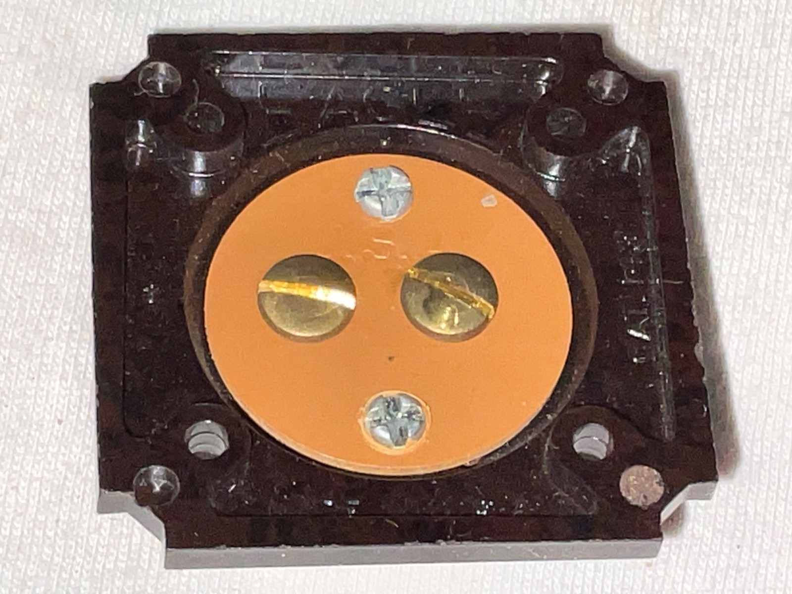 EAGLE No 143 Bakelite Brown Push Button Wired Doorbell New Old Stock ELECTRICAL