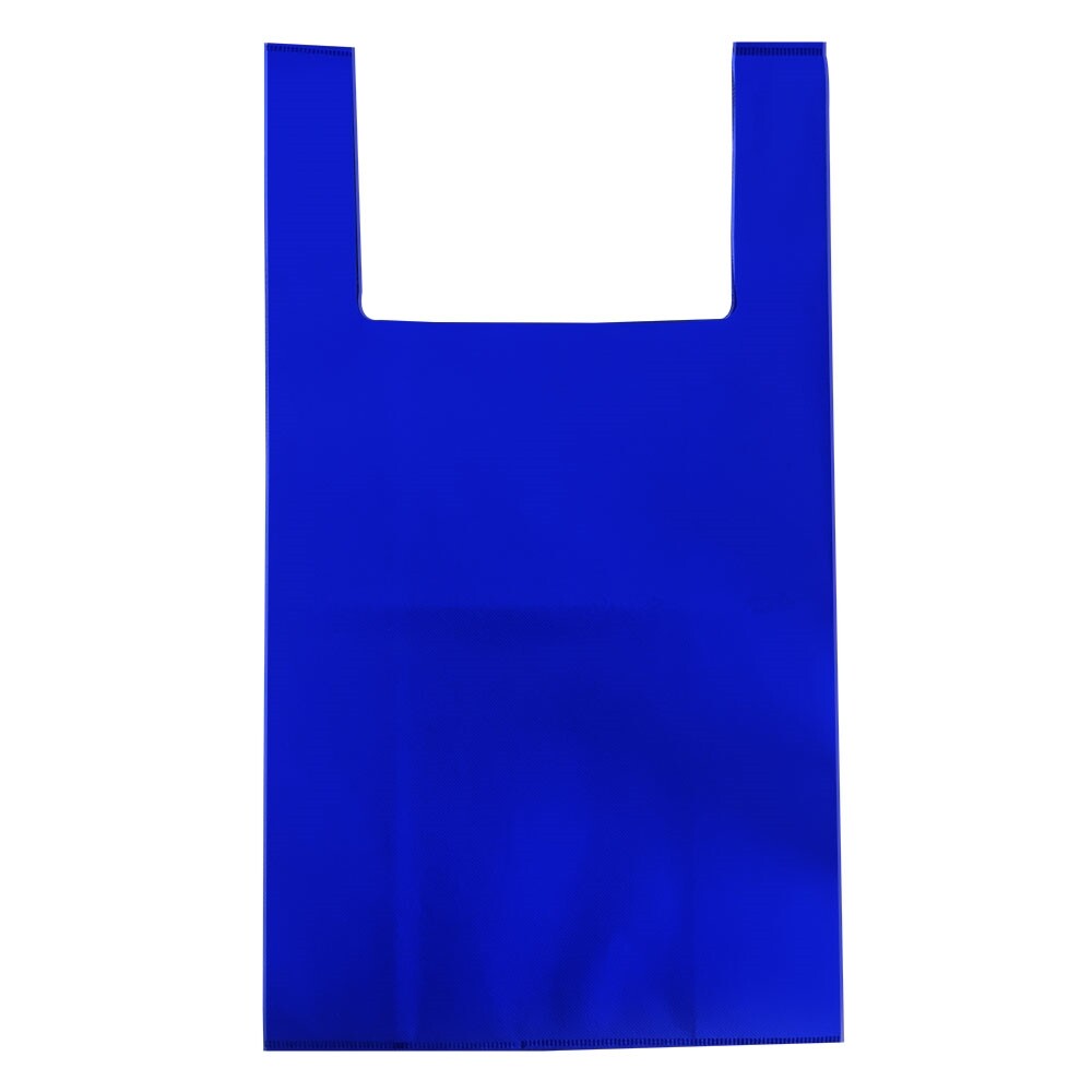 10pcs Blue Reusable Handle Gift Grocery Shopping Bags ~ 2 Size Options