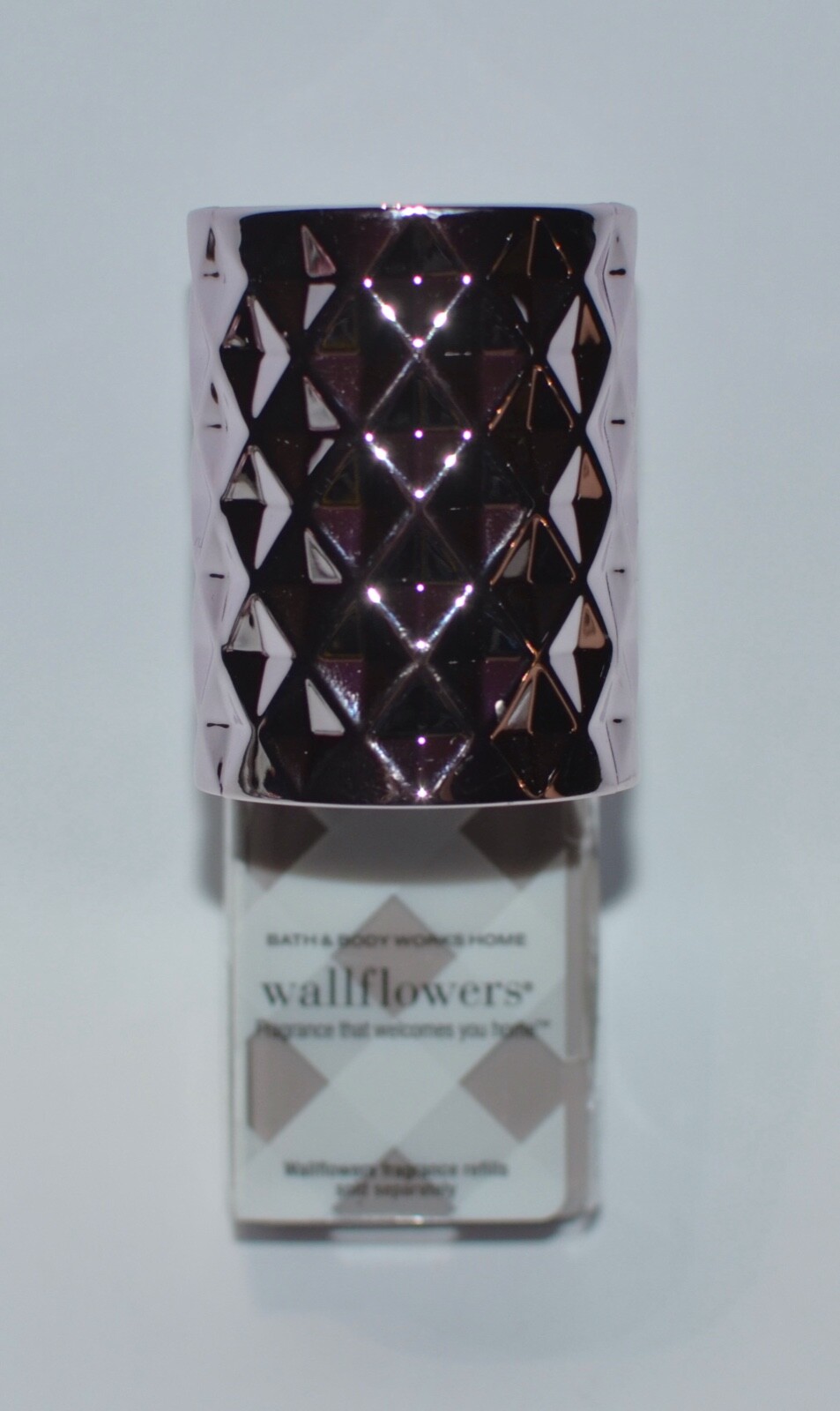 BATH & BODY WORKS PINK SHINY MAUVE DIAMOND WALLFLOWER FRAGRANCE PLUG IN HOLDER