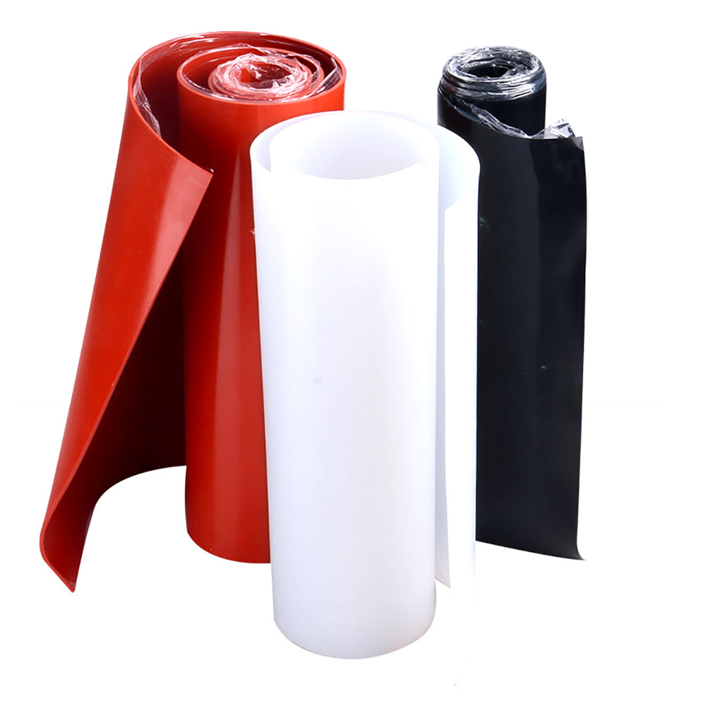 500x500mm Soft Silicone Rubber Sheet Mat Gasket Red Black White Thick 0.1mm-6mm