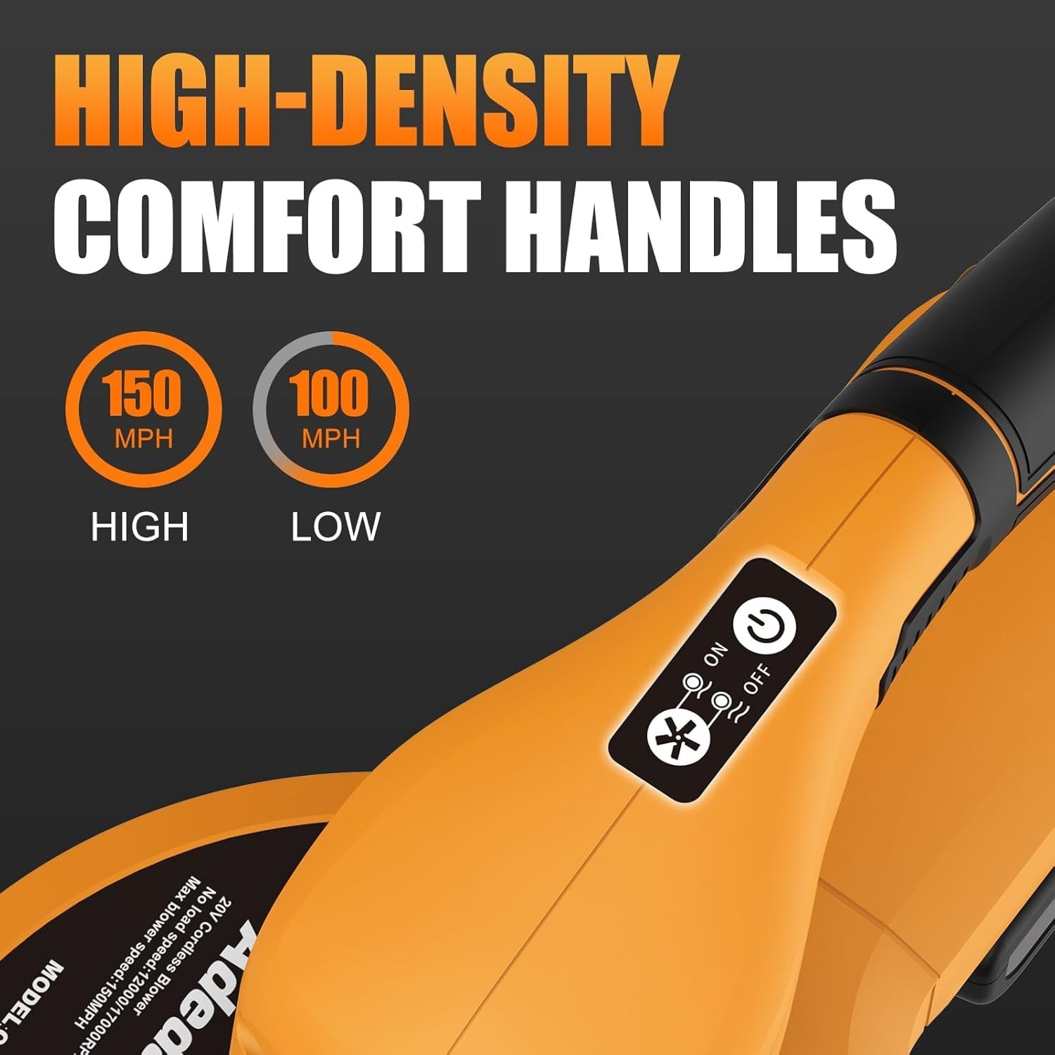 20v Cordless Leaf Blower 150mph Handheld Blower With 2 Batteries Charger Varia
