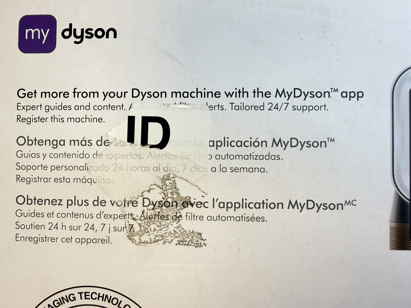 NEW Dyson Purifier Cool PC1-TP11 White and silver NEW