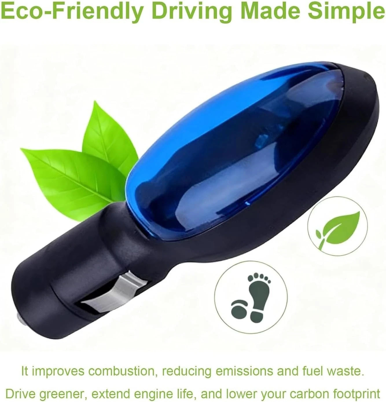 2pcs Car Fuel Saver Voltage Stabilizer Eco Power Plug-In Gas Saving Device US